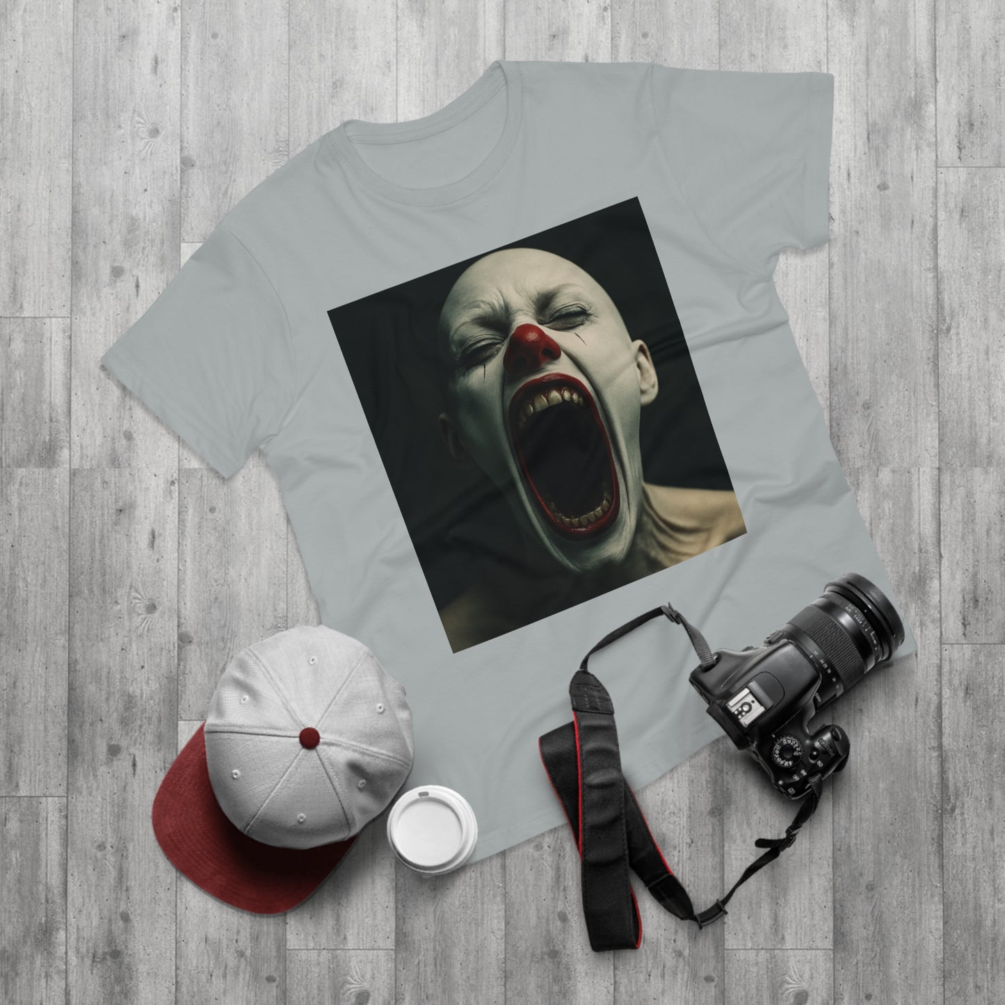 Creepy Clown Graphic T-Shirt, Scary Shirt for Halloween, Horror Movie Fans, Unique Gift for Him, Unisex Casual Wear