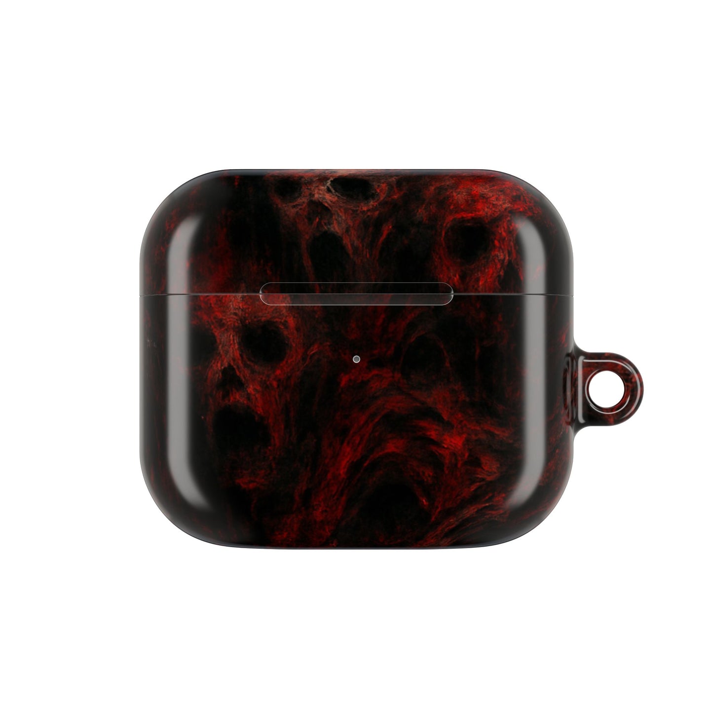 Stylish AirPod Cases with a Bold Red Marble Design, Unique Accessories for Music Lovers, Perfect Gift for Teens, Great for Holidays