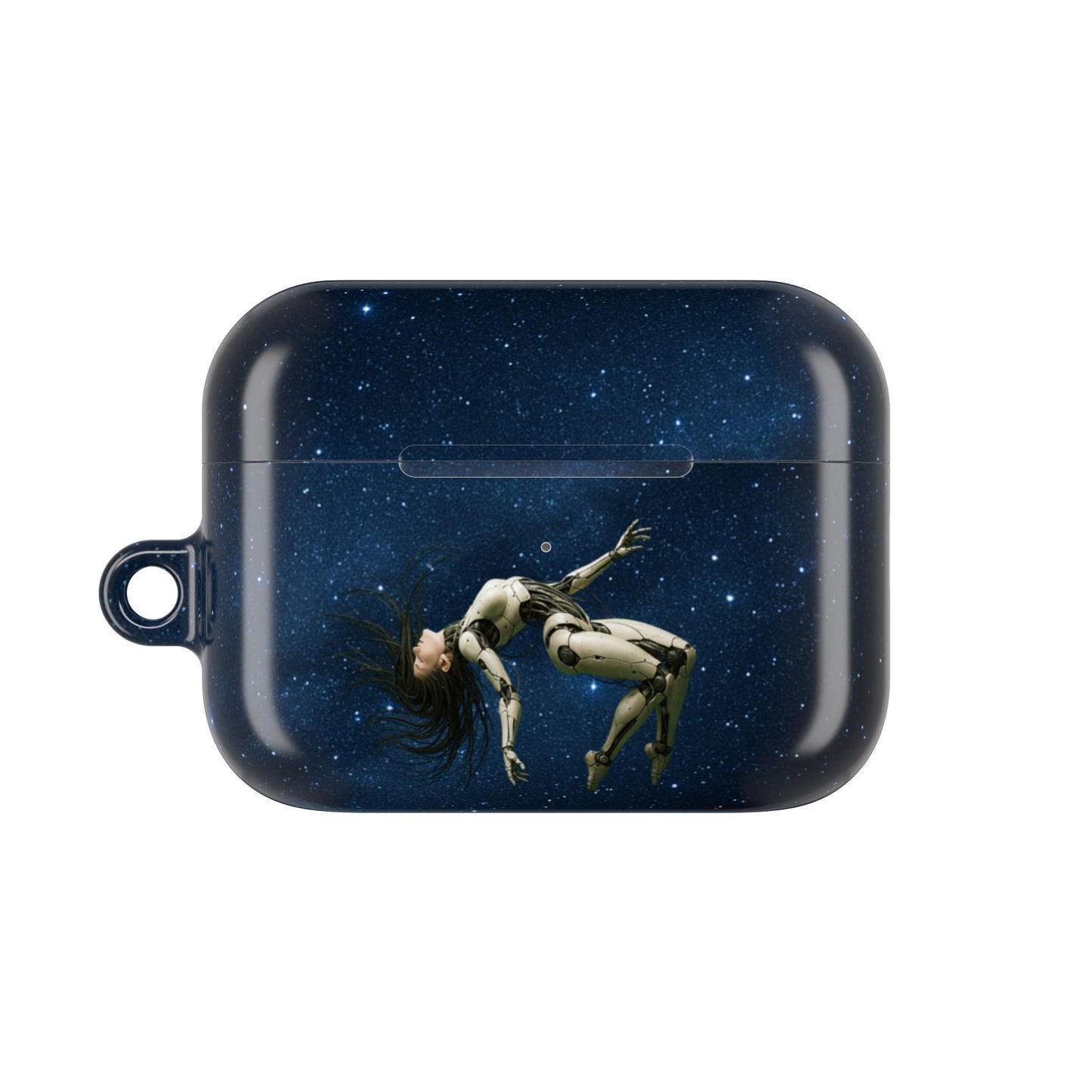 Cosmic AirPod Case, Galaxy Phone Accessory, Unique Gift for Music Lovers, Astronaut Design, Starry Night Protection