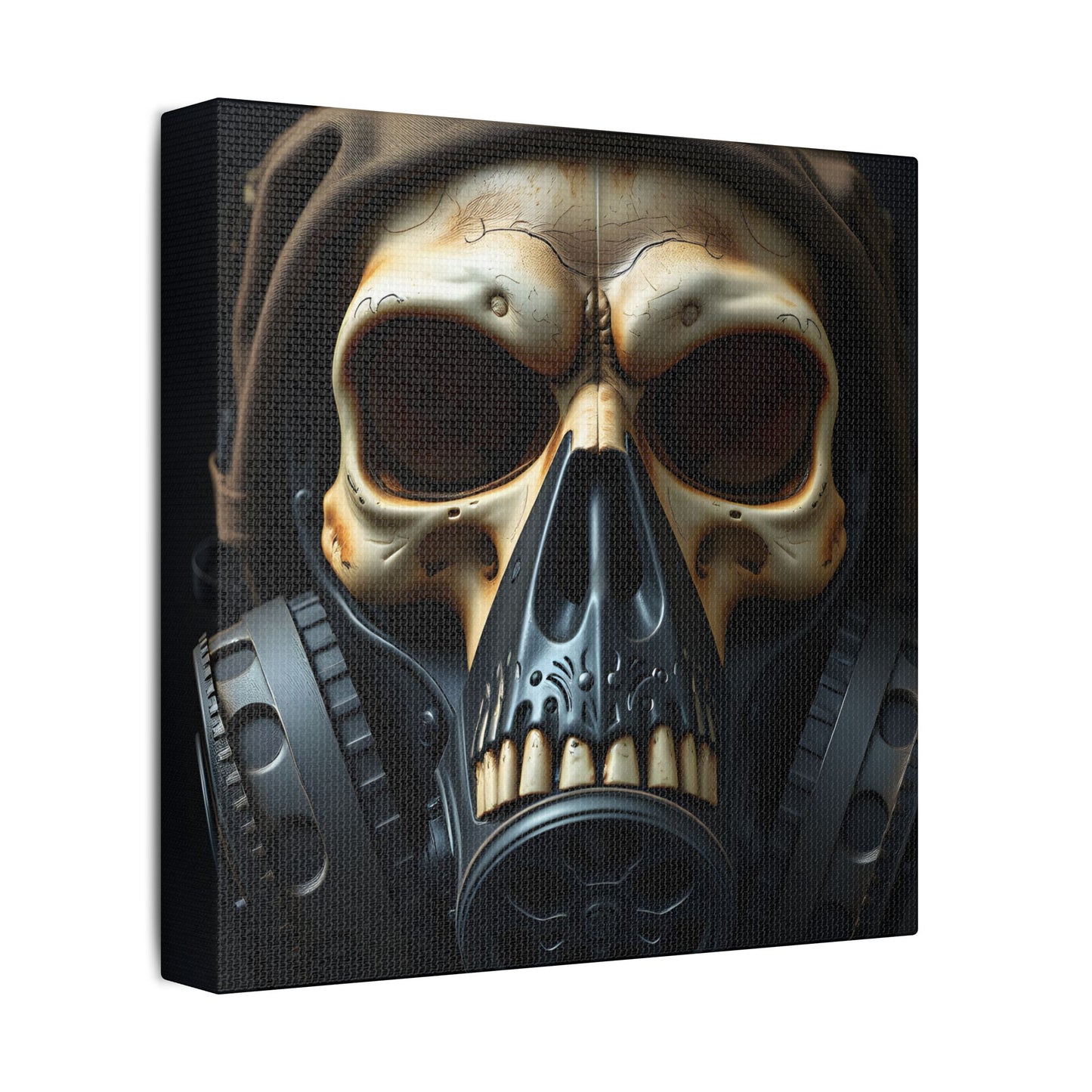 Gothic Skull Wall Art, Edgy Home Decor, Unique Gift, Fantasy Artwork, Statement Piece, Industrial Style