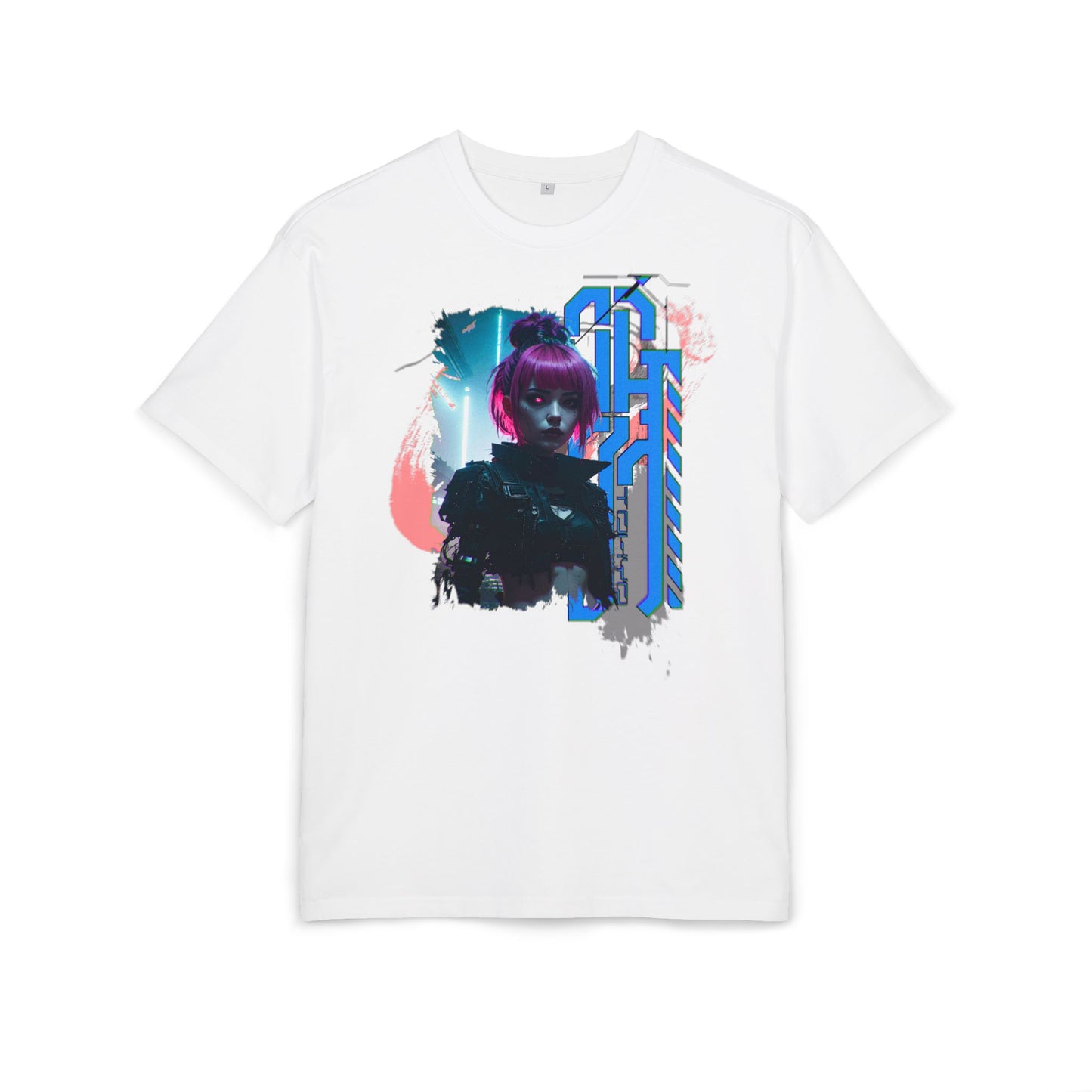 Cyberpunk Aesthetic Unisex Heavy Tee, Streetwear Style Shirt for Teens, Graphic Tee for Gaming, Cozy Casual Wear, Gift for Sci-Fi Lovers