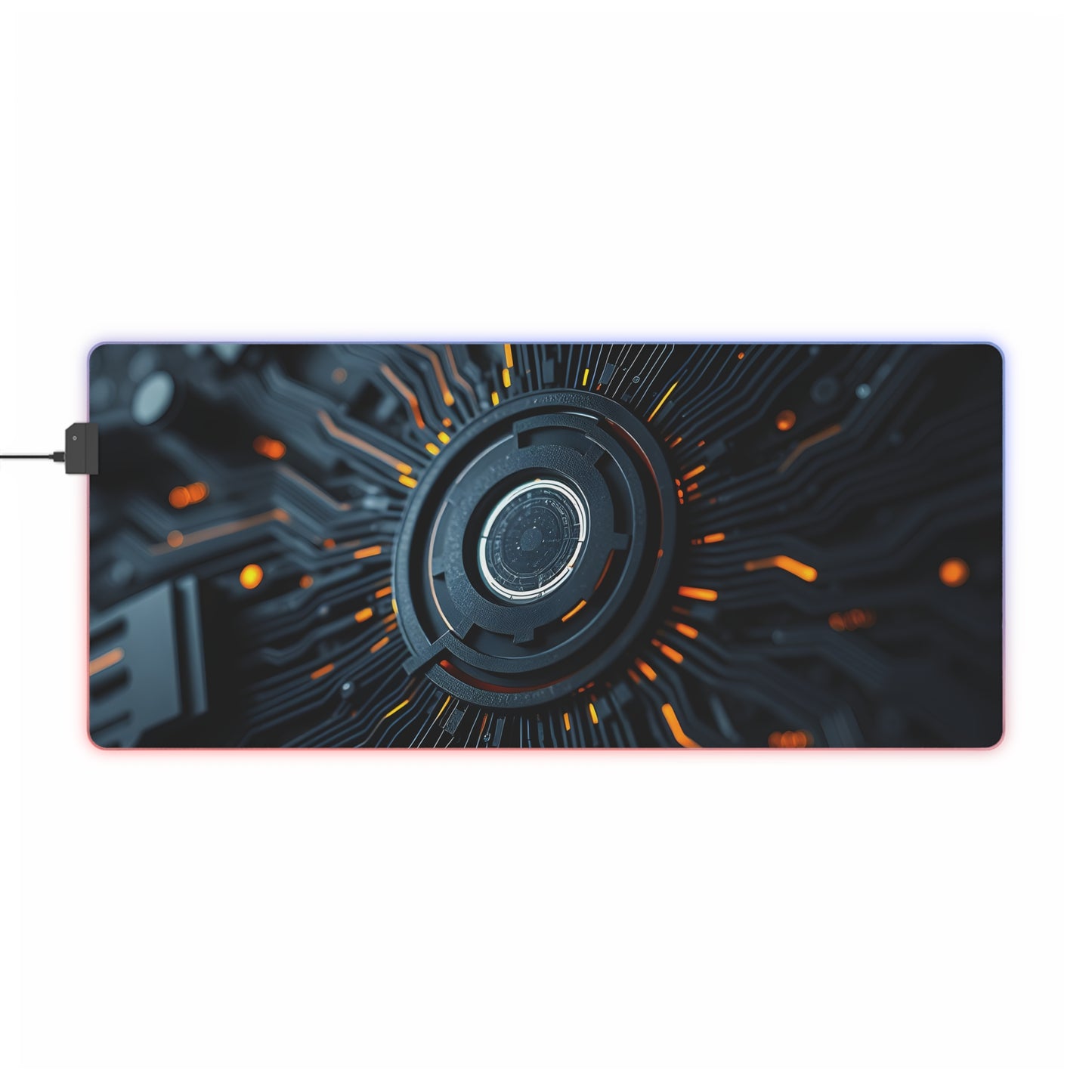 Gaming Mouse Pad with Abstract Cyber Design