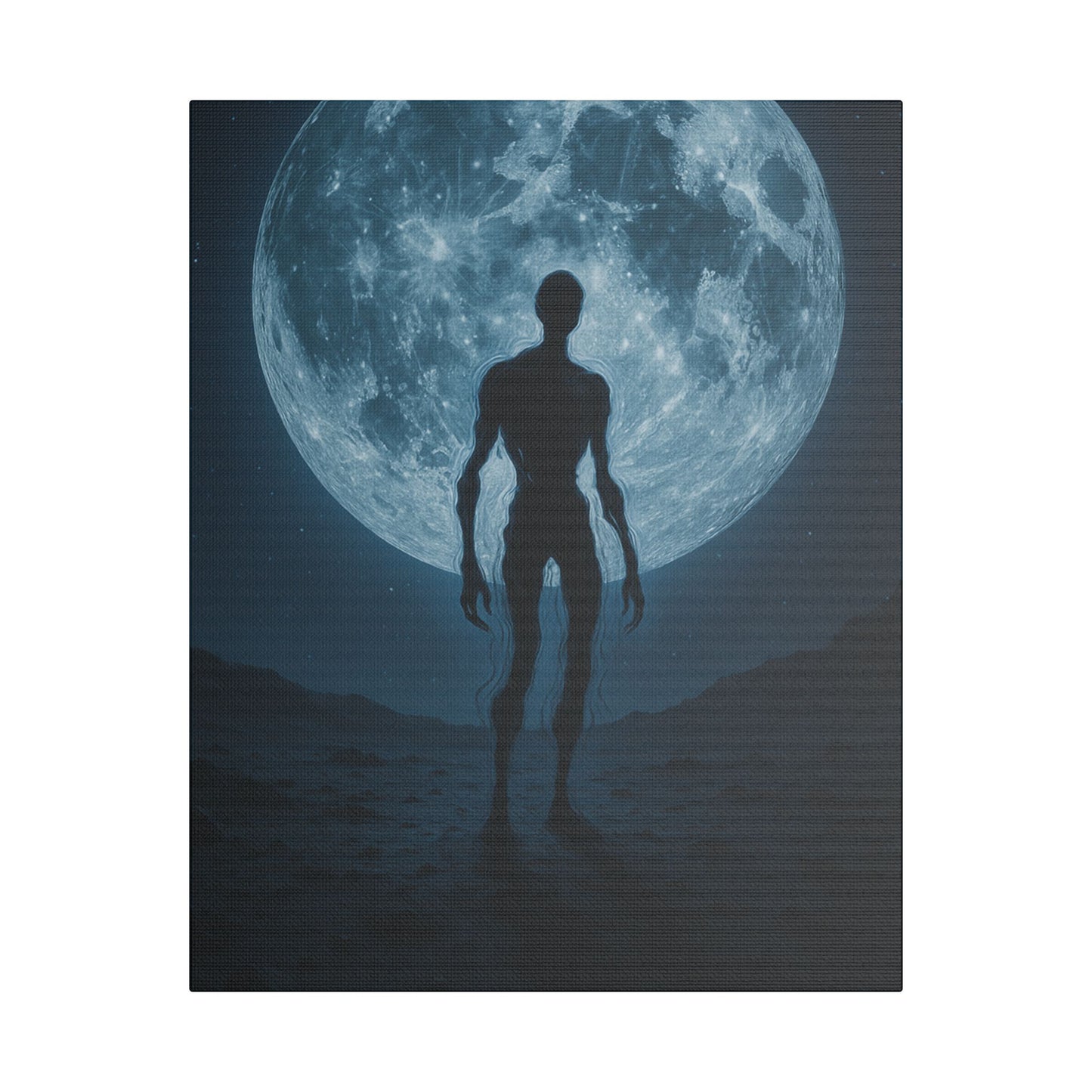 Mysterious Stretched Canvas Art, Wall Decor, Gothic Home Decor, Halloween Decorations, Unique Gift, Dark Art