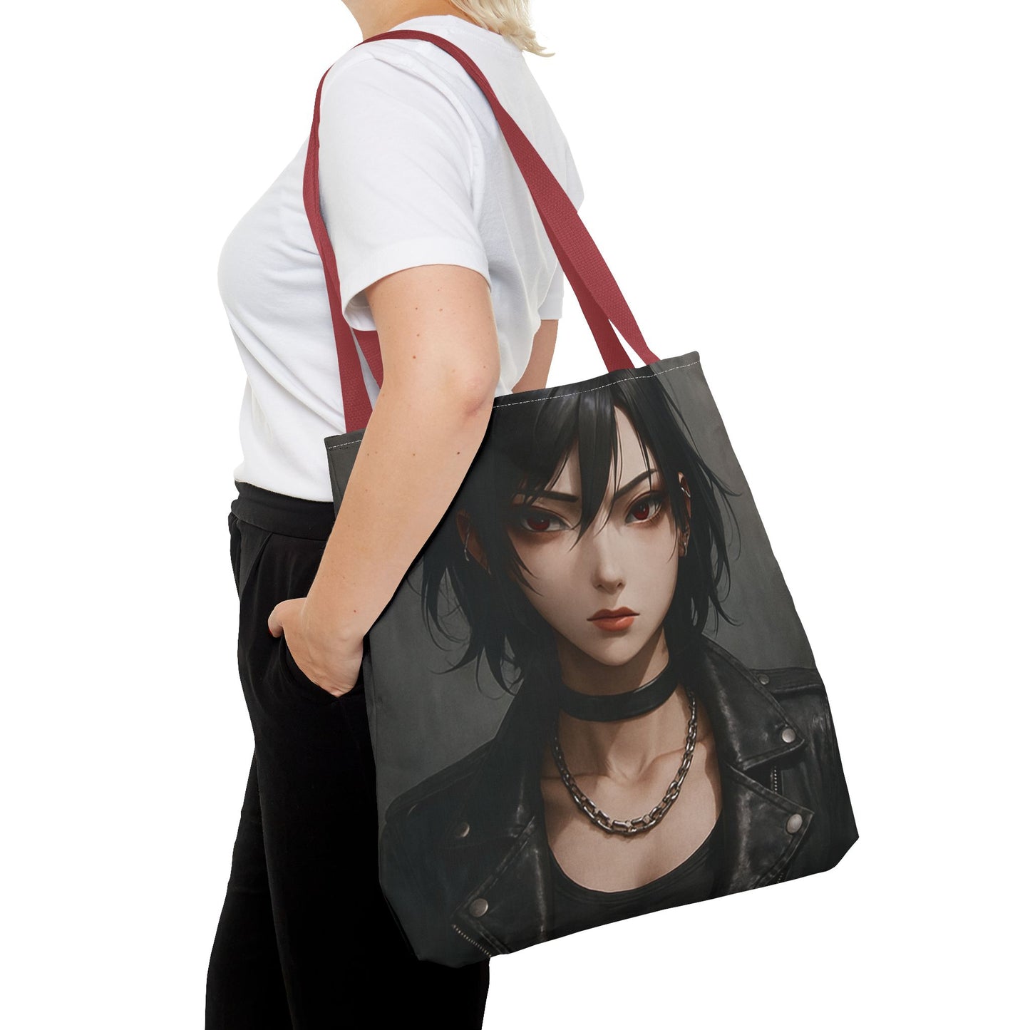 Edgy Art Tote Bag | Unique Gothic Shopper | Gift for Music Lovers, Fashionistas, or Occasions | Stylish Graphic Bag
