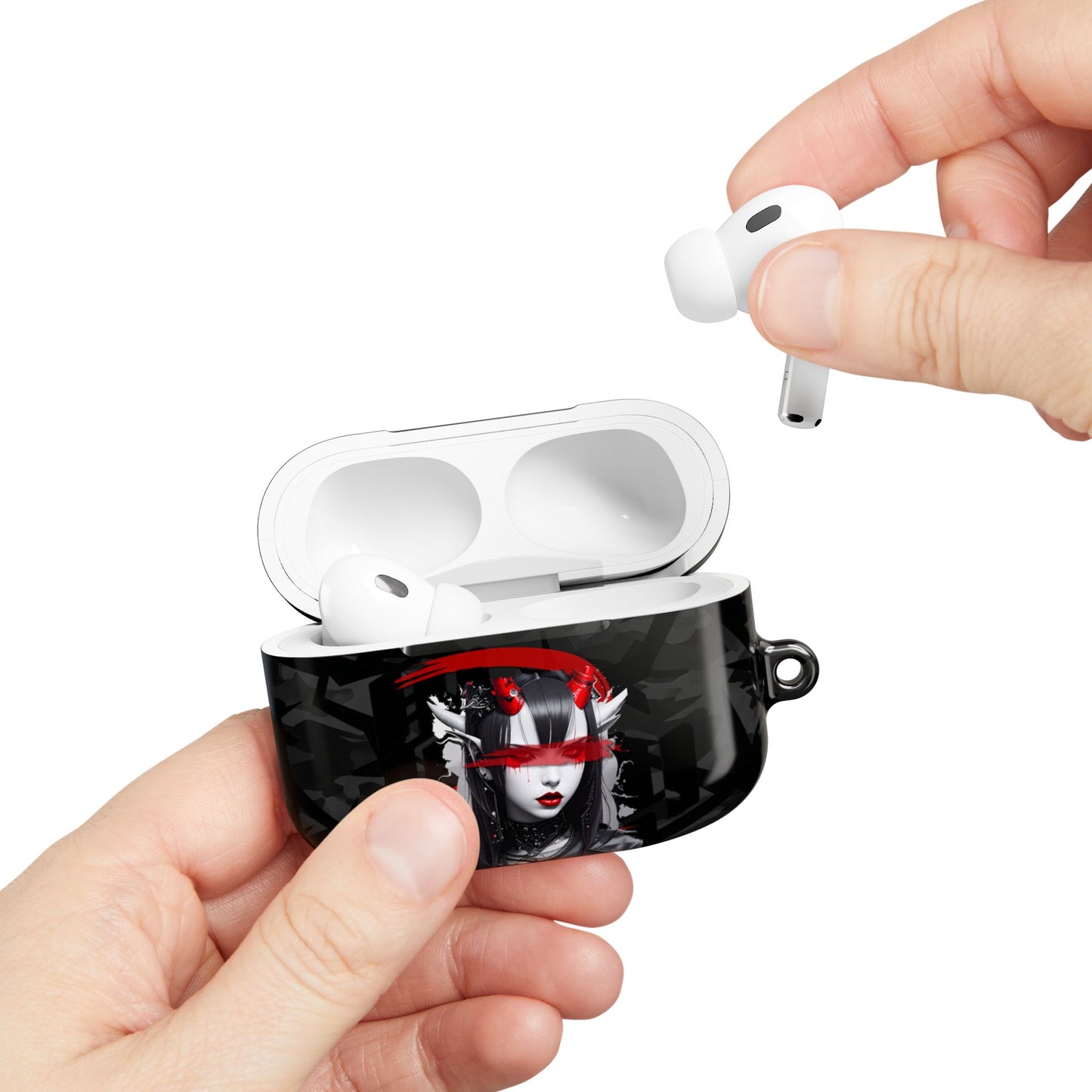 Edgy Gothic AirPod Case, Stylish Accessories for Music Lovers, Unique Gift for Birthdays, Holidays, and Festivals, Protective Cover