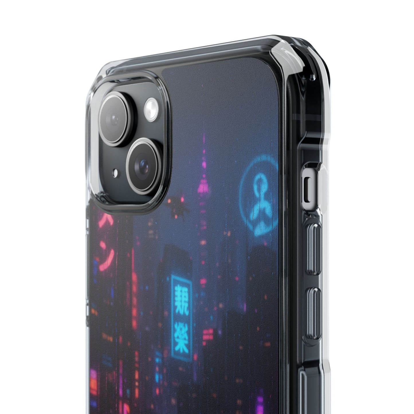 Neon City Phone Case - Magnetic Clear Impact Cases, Customizable Phone Cover, Gifts for Tech Lovers, Stylish Protection, Modern Design