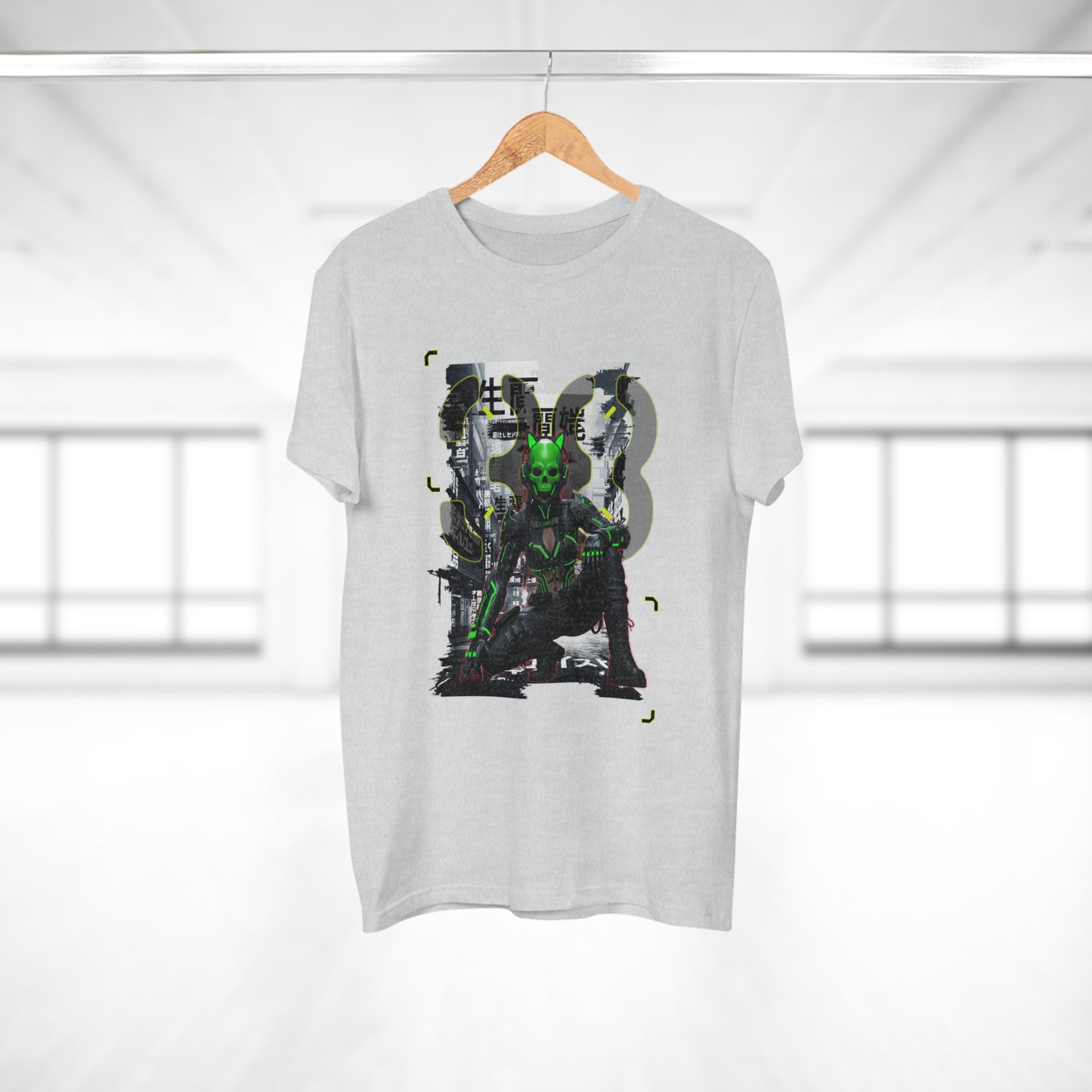Cyberpunk Graphic Tee, Futuristic T-Shirt, Unisex Casual Wear, Unique Gift for Gamers, Trendy Streetwear, Sci-Fi Clothing