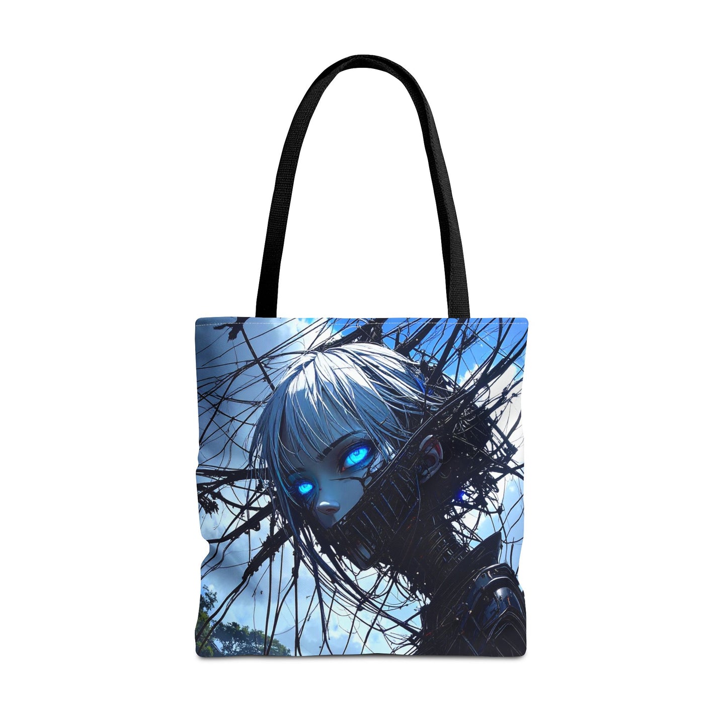 Futuristic Anime Tote Bag, Stylish Carry-All, Art Lover Gift, Unique Graphic Design Tote, Everyday Use Bag, Perfect for Shopping