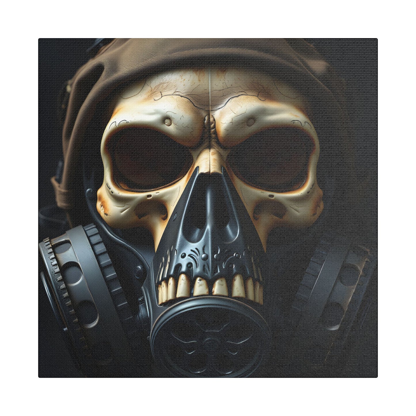 Gothic Skull Wall Art, Edgy Home Decor, Unique Gift, Fantasy Artwork, Statement Piece, Industrial Style