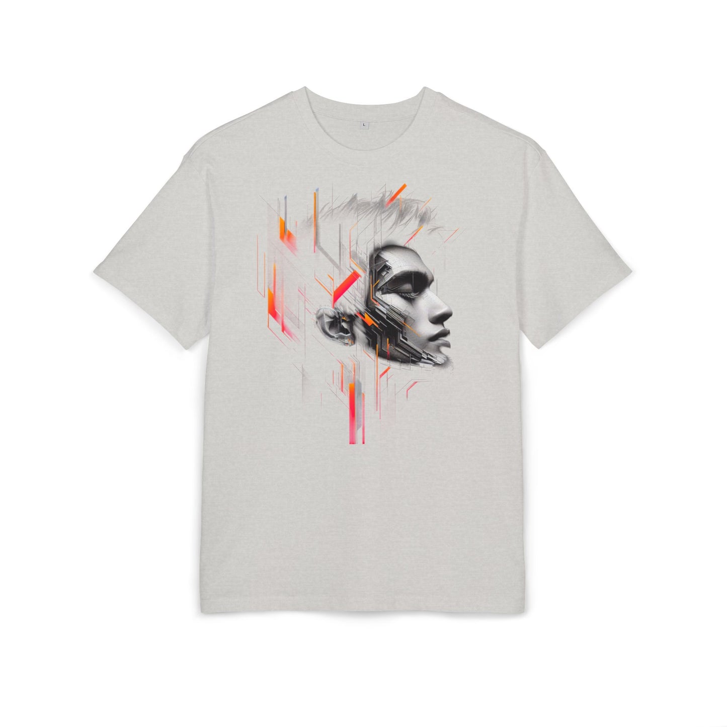 Artistic Oversize Tee - Modern Abstract Design
