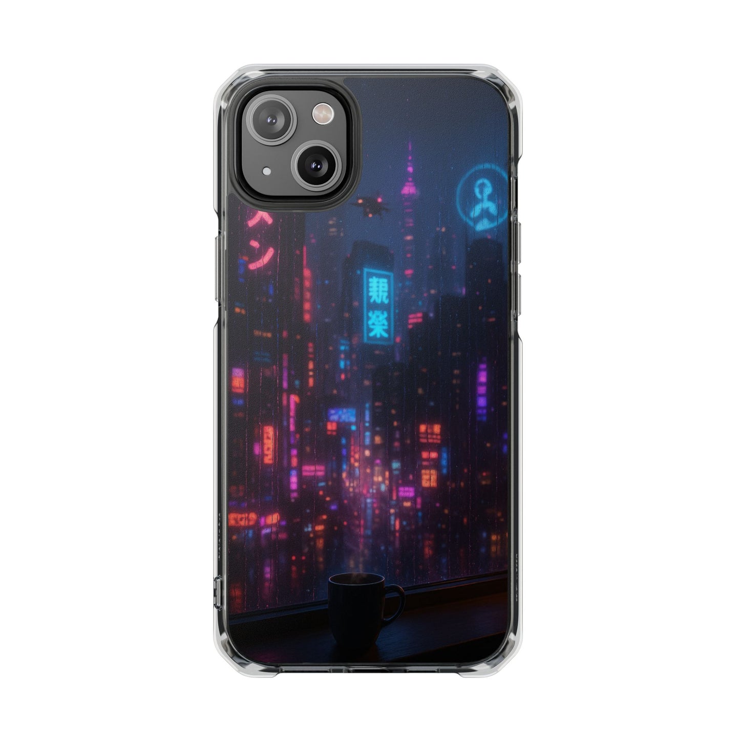 Neon City Phone Case - Magnetic Clear Impact Cases, Customizable Phone Cover, Gifts for Tech Lovers, Stylish Protection, Modern Design