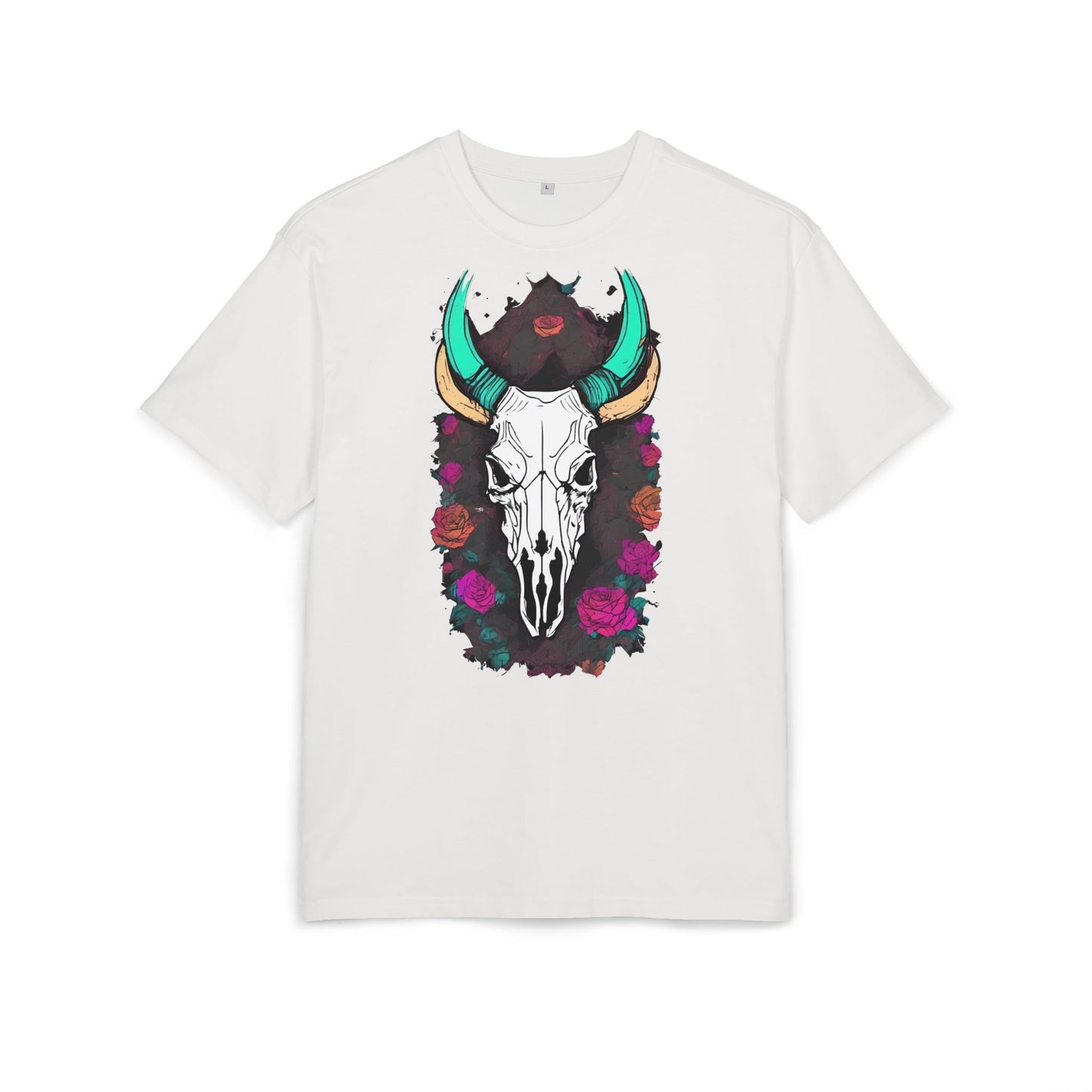 Bohemian Skull Graphic Tee, Unisex Heavy Oversize Tee, Cool Graphic T-Shirt, Festival Fashion, Casual Wear, Unique Gift Idea