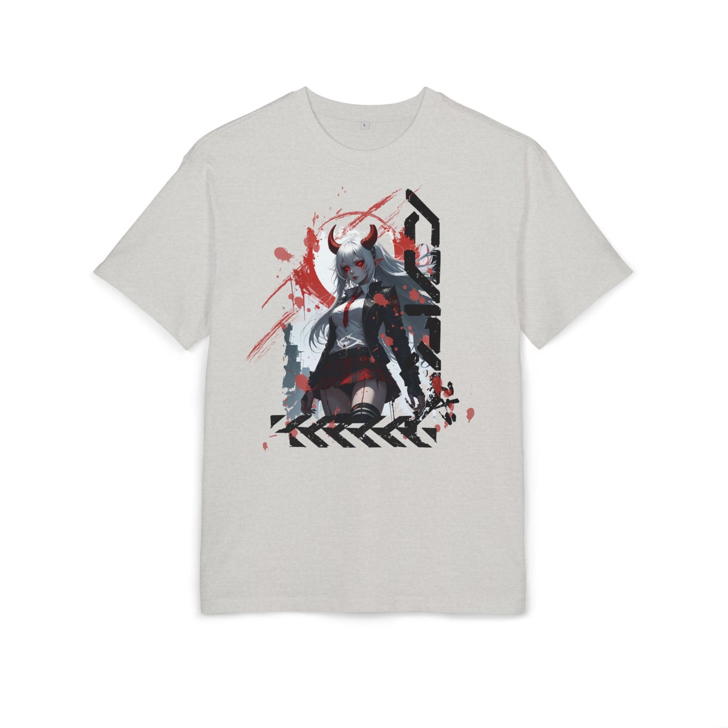 Unique Graphic Loose Fit Tee, Oversized T-Shirt, Streetwear Style, Trendy Casual Wear, Gift for Anime Lovers, Art-Inspired Fashion