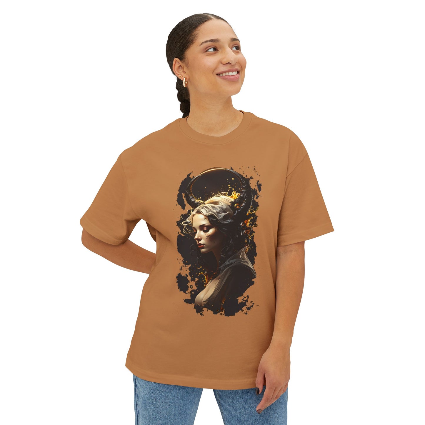 Artistic Oversized Tee with Abstract Portrait, Unisex Graphic Tee, Casual Streetwear, Perfect Gift for Art Lovers, Unique Summer Shirt