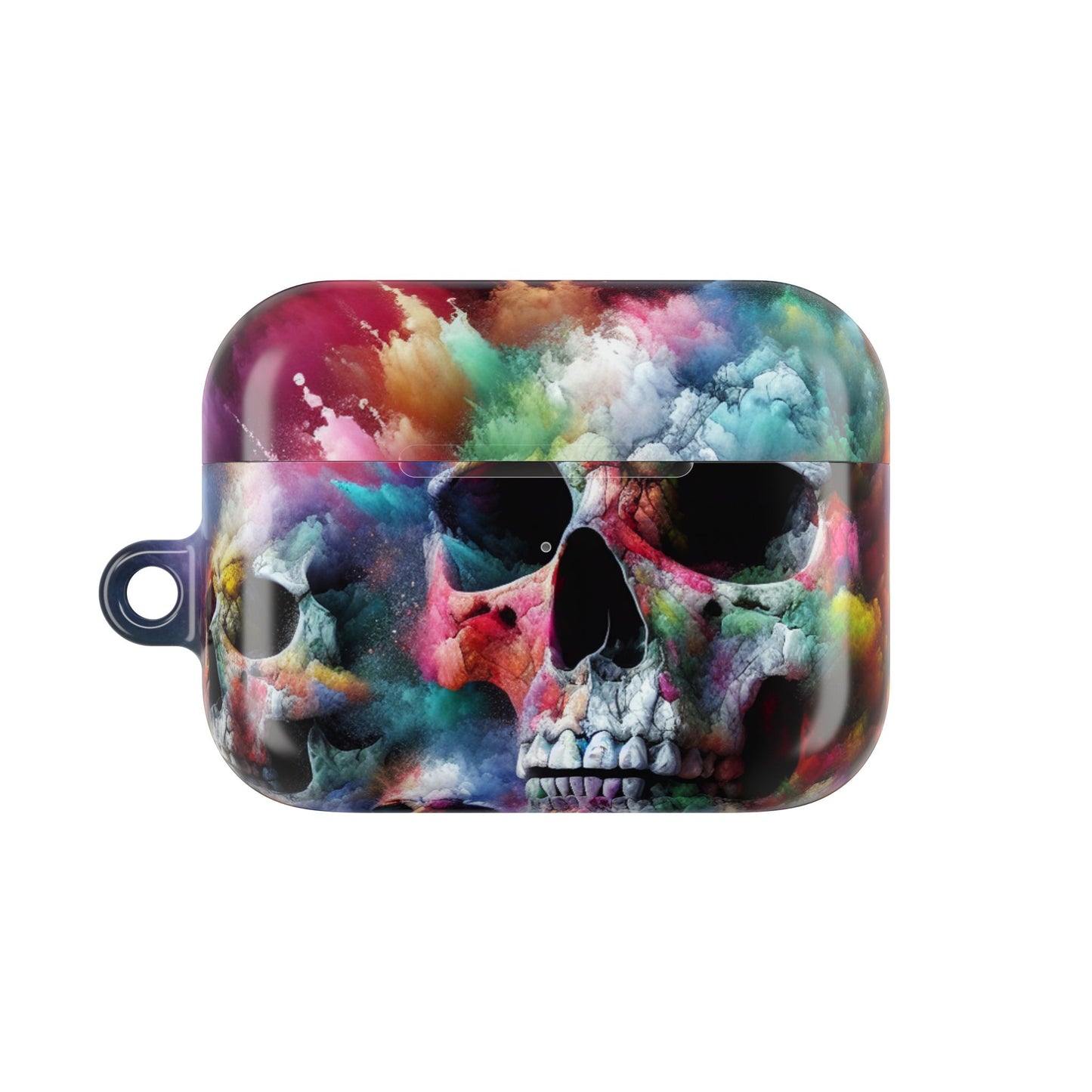 Colorful Skull AirPod Case, Unique Airpod Cover for Music Lovers, Trendy Skull Accessories, Gift for Teens, Halloween Tech Gear