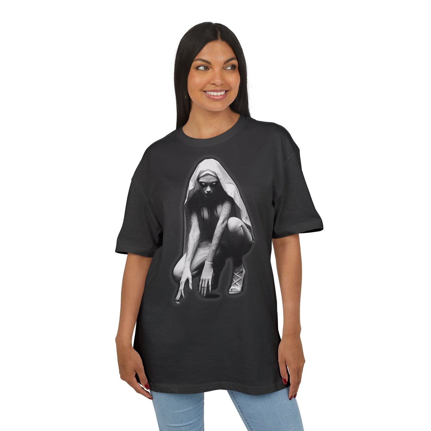 Urban Style Unisex Heavy Oversize Tee with Edgy Design
