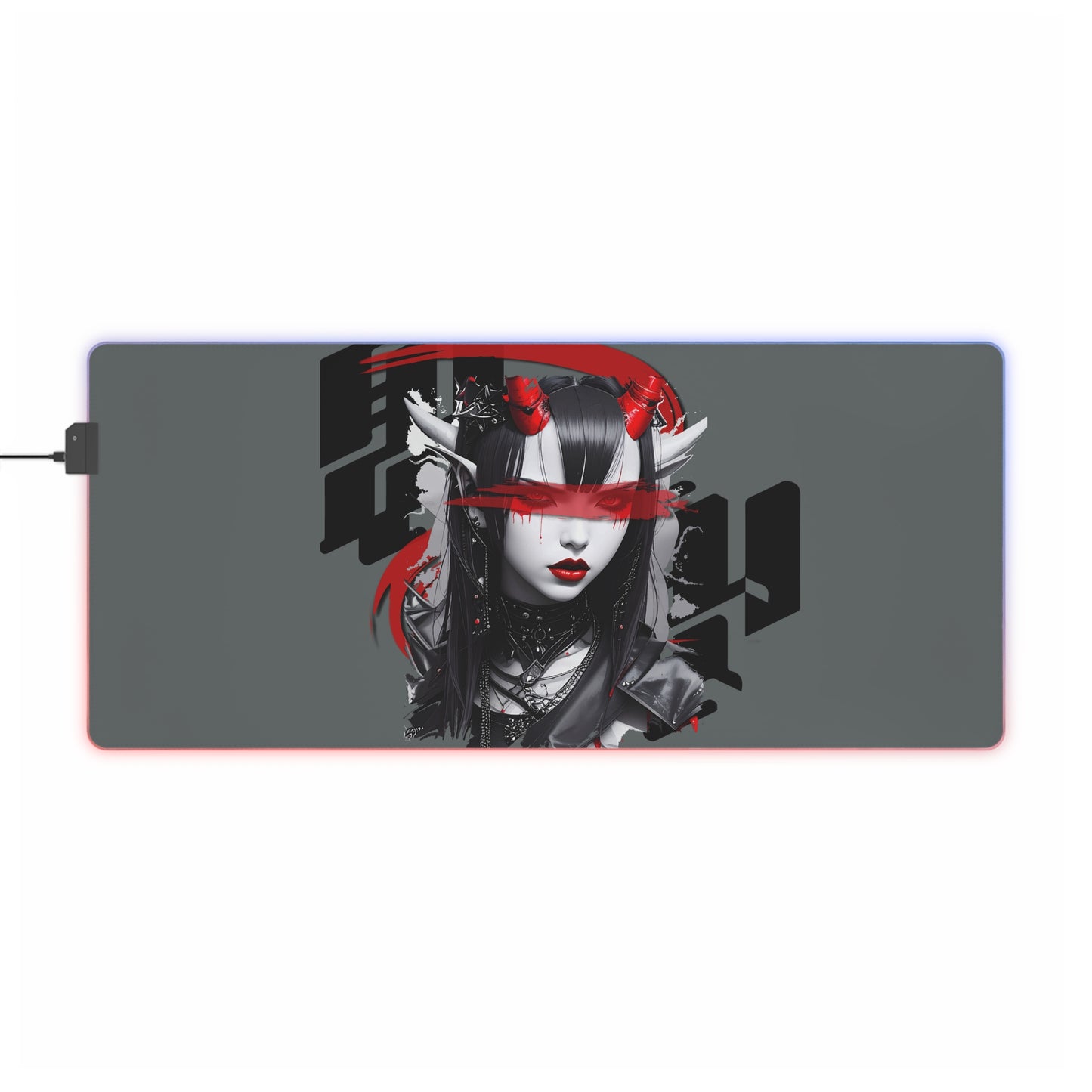 LED Gaming Mouse Pad, Anime Mousemat, RGB Desk Decor, Gamer Gift, Computer Accessory, Gaming Setup