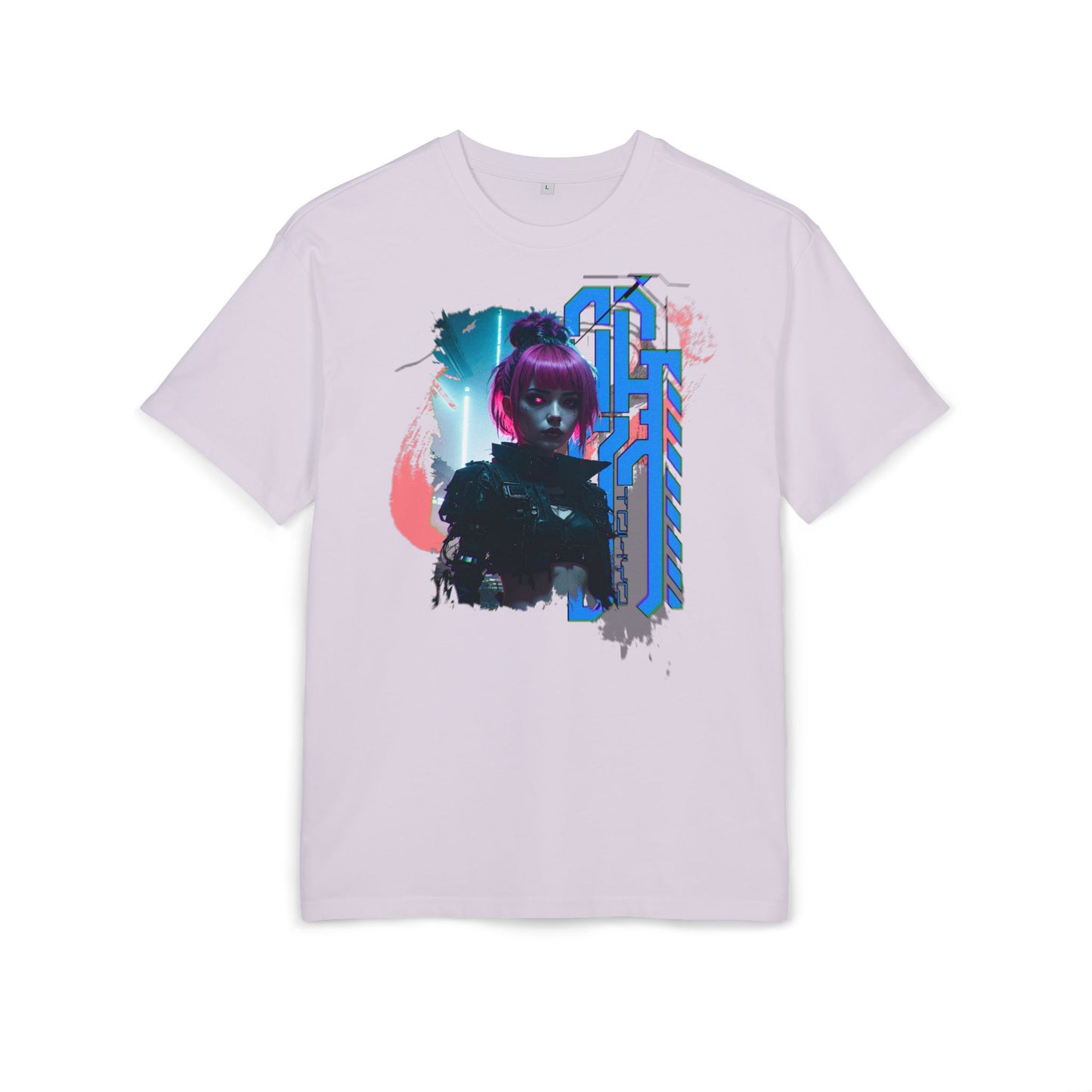 Cyberpunk Aesthetic Unisex Heavy Tee, Streetwear Style Shirt for Teens, Graphic Tee for Gaming, Cozy Casual Wear, Gift for Sci-Fi Lovers