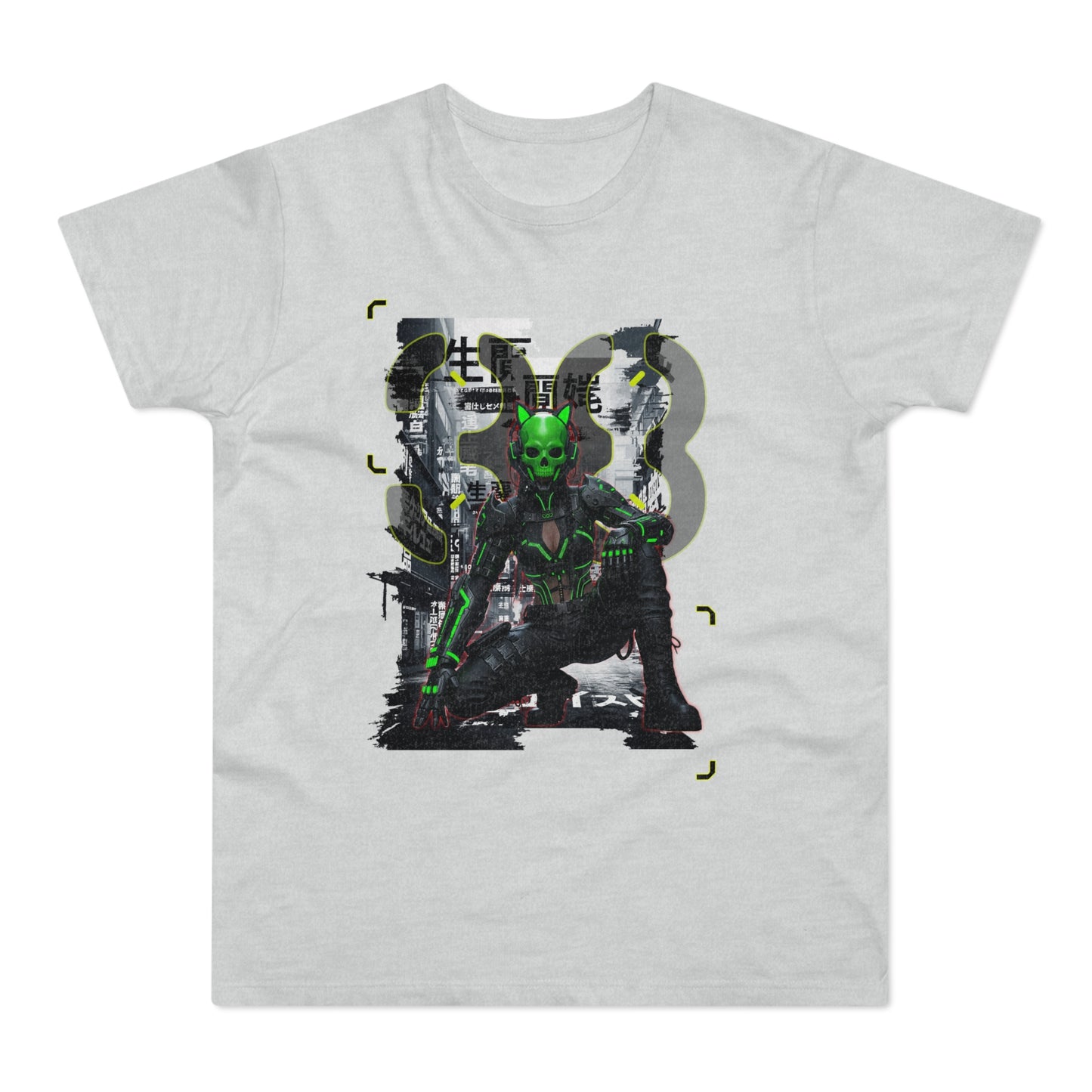 Cyberpunk Graphic Tee, Futuristic T-Shirt, Unisex Casual Wear, Unique Gift for Gamers, Trendy Streetwear, Sci-Fi Clothing
