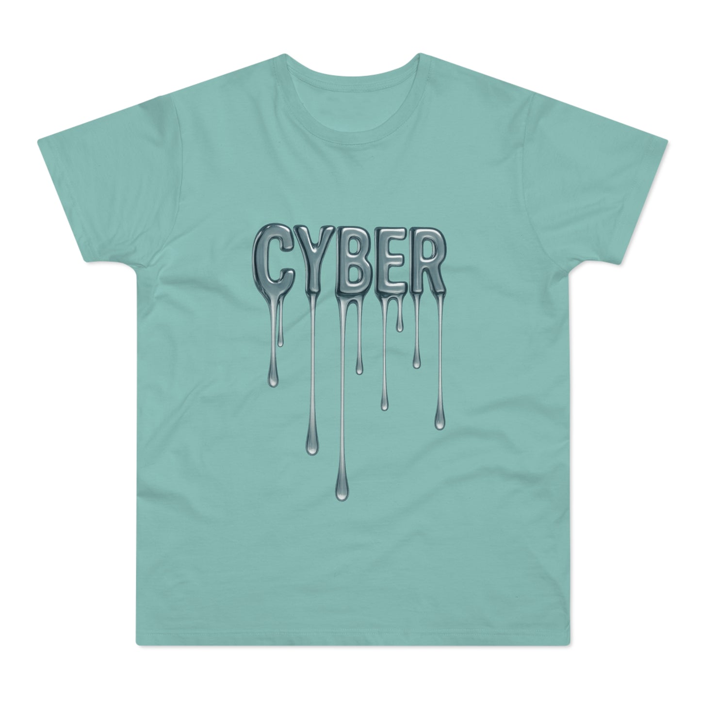 Cool Drippy Cyber T-Shirt, Unisex Graphic Tee, Casual Wear, Tech Enthusiast Gift, Trendy Streetwear for All Occasions