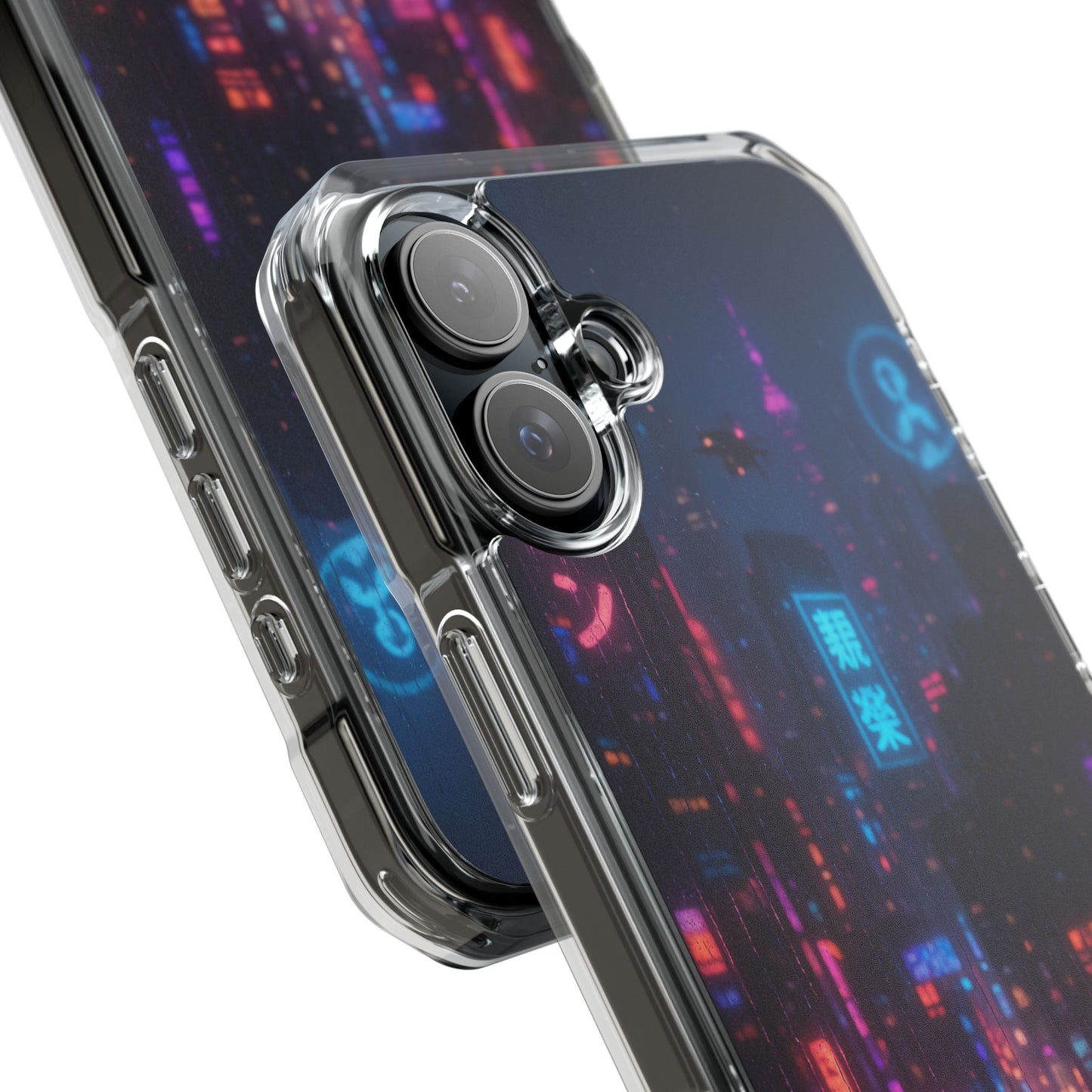 Neon City Phone Case - Magnetic Clear Impact Cases, Customizable Phone Cover, Gifts for Tech Lovers, Stylish Protection, Modern Design