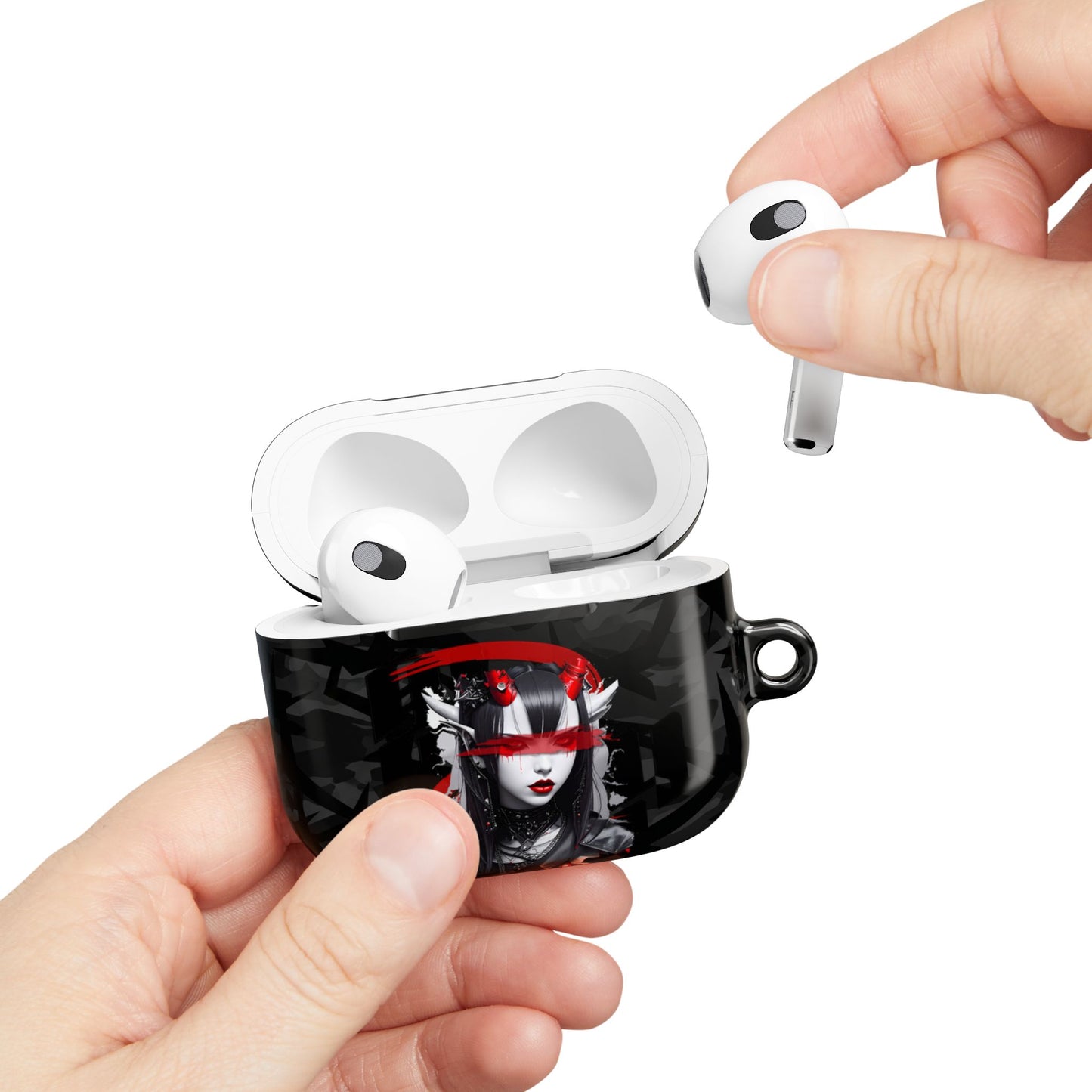 Edgy Gothic AirPod Case, Stylish Accessories for Music Lovers, Unique Gift for Birthdays, Holidays, and Festivals, Protective Cover