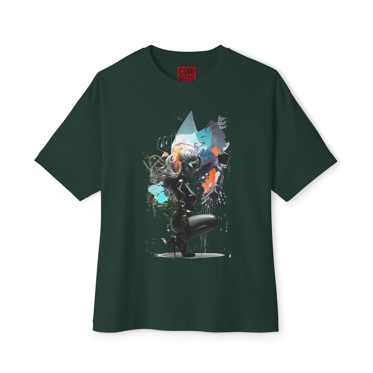 Artistic Unisex Oversized Boxy Tee - Trendy Graphic T-Shirt, Casual Wear, Gift for Art Lovers, Summer Outfit, Streetwear Style