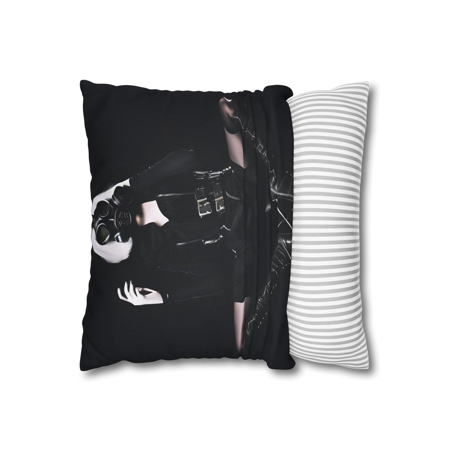 Gothic Glam Pillows, Square Cushion Covers, Elegant Home Decor, Statement Throw, Dark Aesthetic Gifts, Modern Bedroom Accent