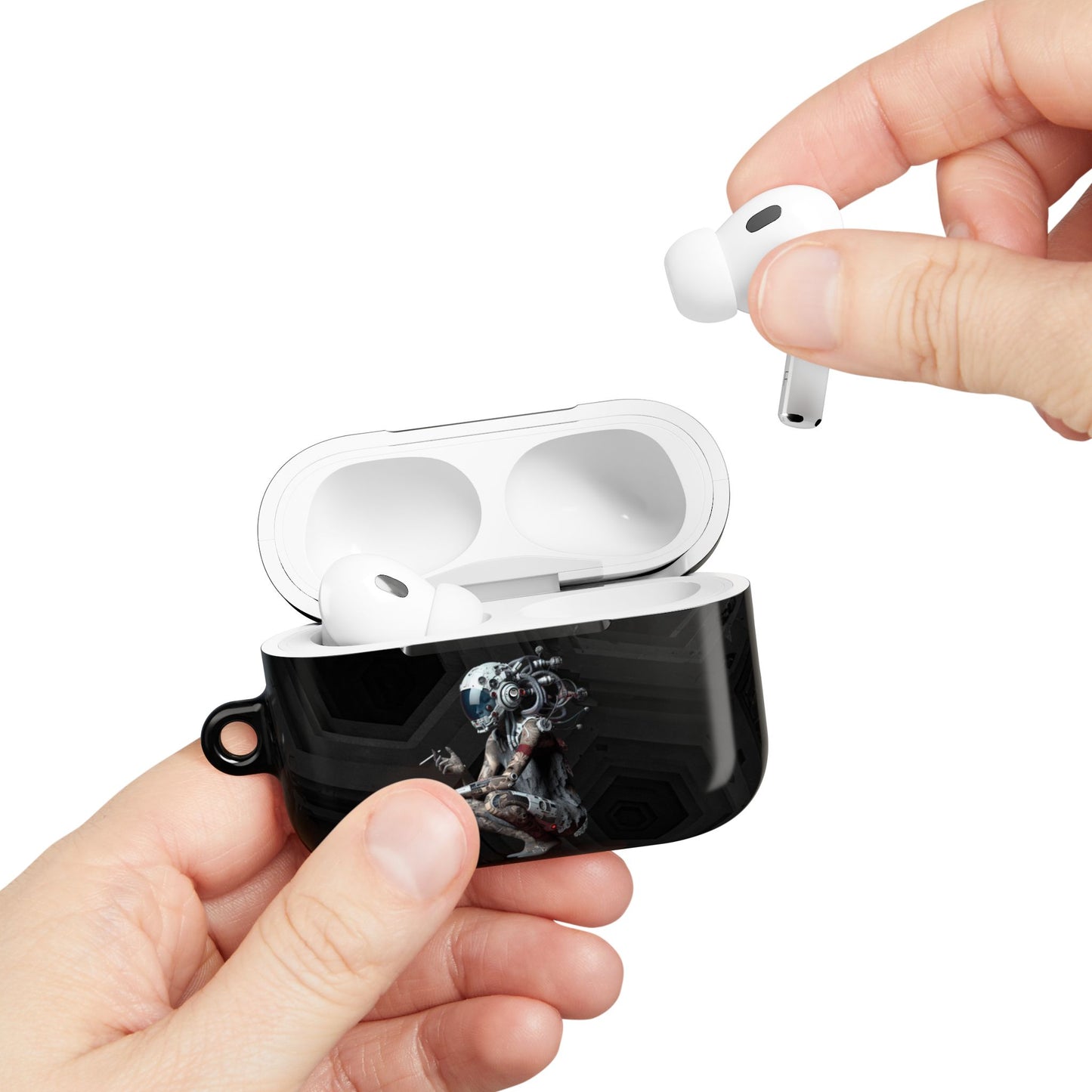 Futuristic AirPod Cases - Stylish Protection for Music Lovers, Gift for Tech Enthusiasts, Trendy Headphone Cover, Unique Tech Gift