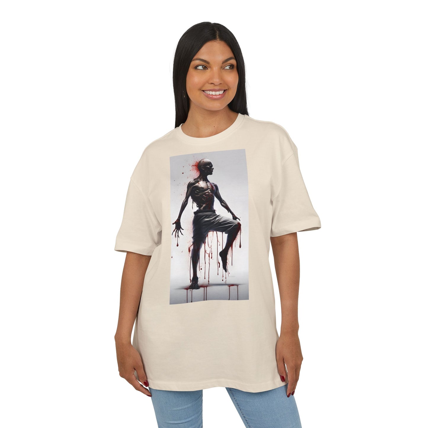 Bold Artistic Unisex Tee, Casual Street Style Shirt, Comfortable Graphic Top, Gift for Art Lovers, Unique Fashion Statement