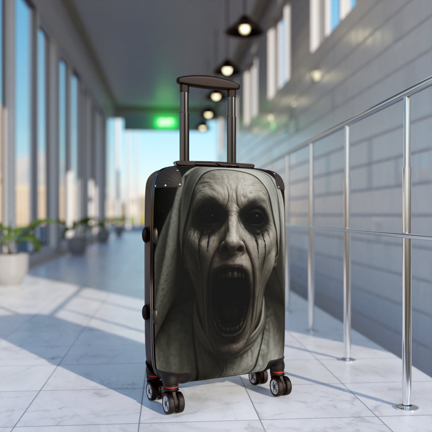 Halloween-Inspired Luggage, Spooky Suitcase, Travel Bag, Unique Halloween Gift, Horror Themed Carry-On
