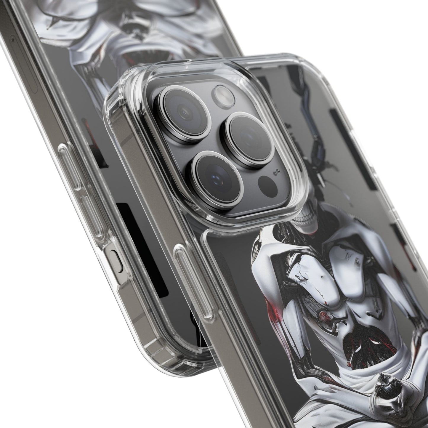 Clear Phone Cases with Cyber Design