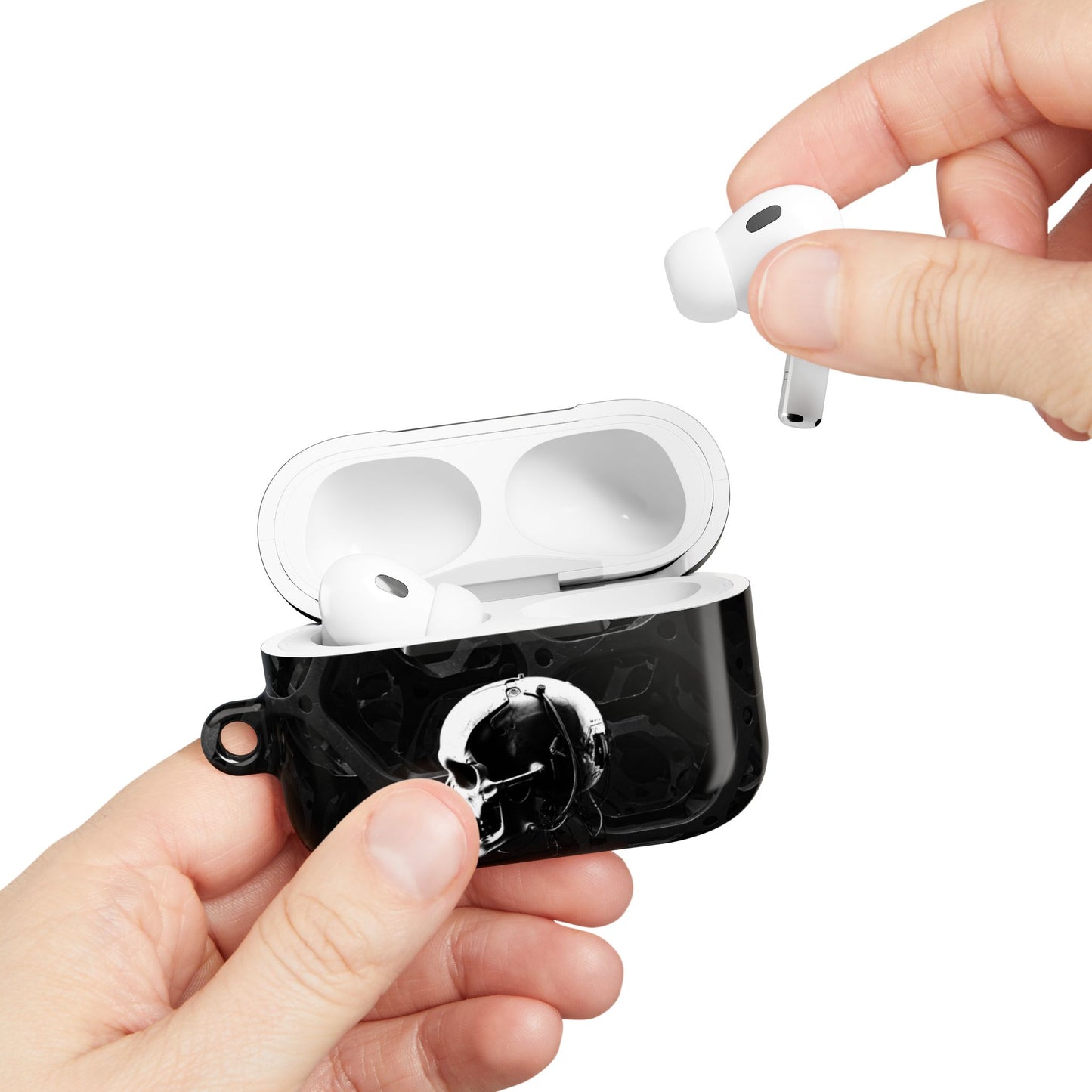 Stylish Skull AirPod Cases, Trendy AirPod Cover, Unique Earbuds Protector, Tech Accessory, Gift for Music Lovers