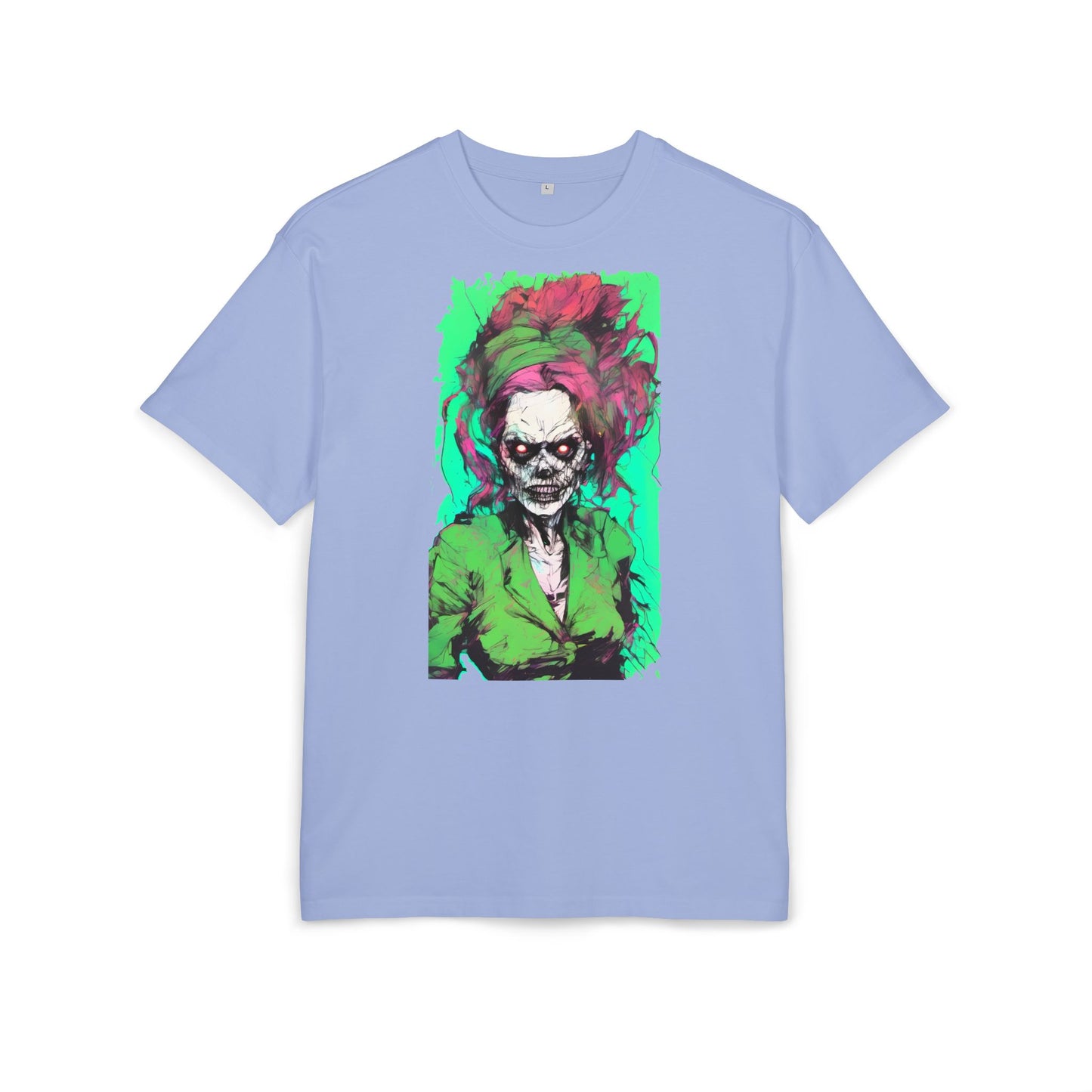 Vibrant Skull Art Oversize Tee, Unisex Graphic Tee, Edgy Streetwear Shirt, Perfect for Halloween, Gift for Art Lovers, Casual Comfort