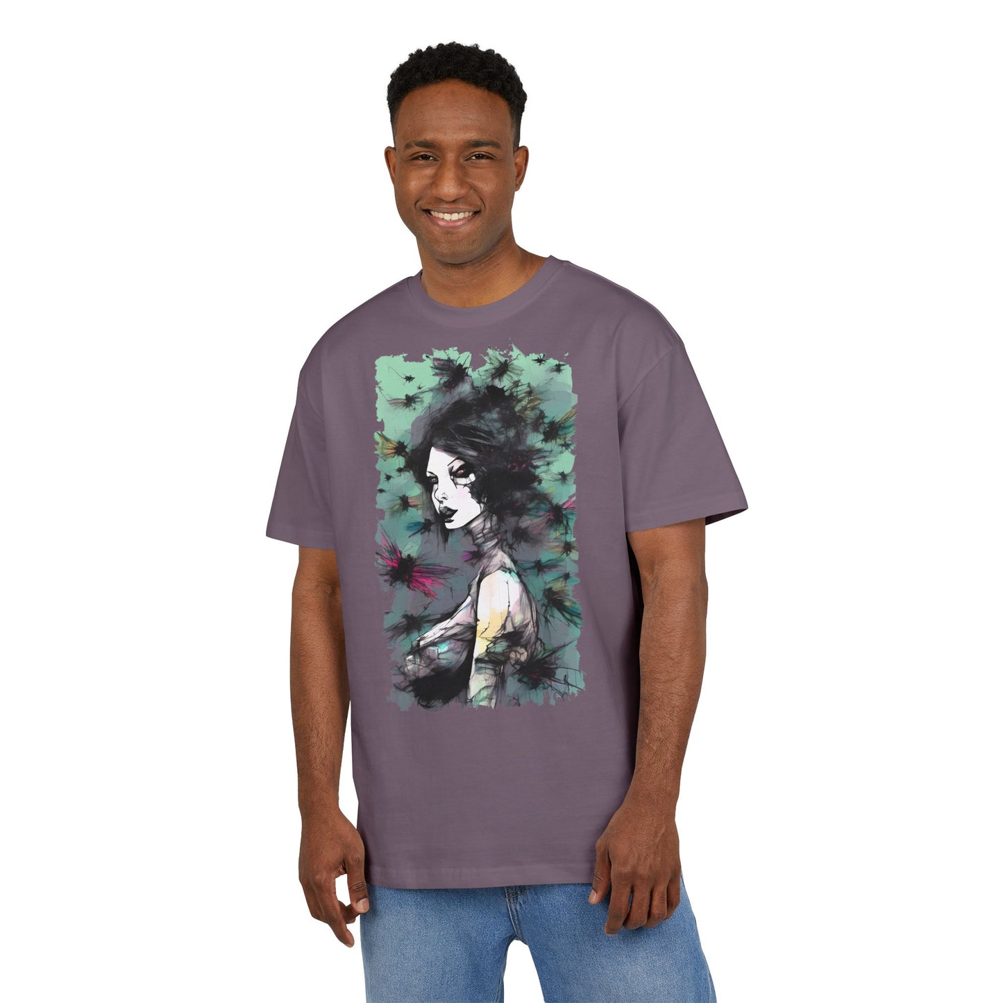 Artistic Oversize Tee - Unique Graphic Shirt for Creative Souls, Comfortable Fashion for Art Lovers, Unisex Casual Wear