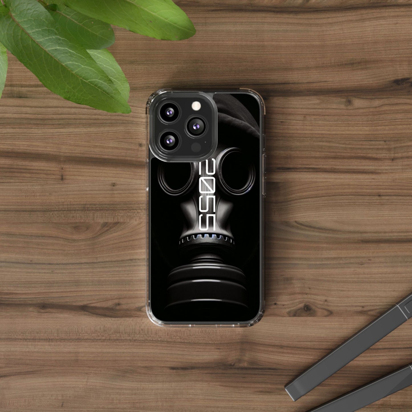 Phone Case Dystopian Gas Mask Design