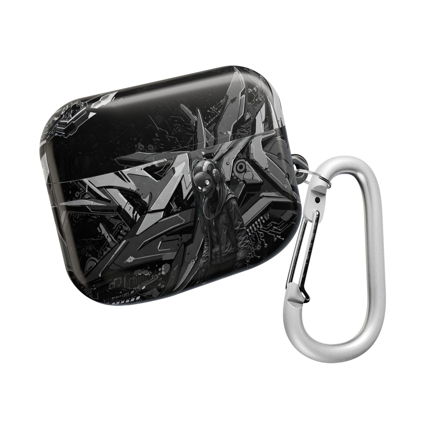 Urban Graffiti Cyber AirPod Cases, Trendy AirPod Holder, Stylish Earbud Case, Customizable Gift for Teens, Music Lover Accessory