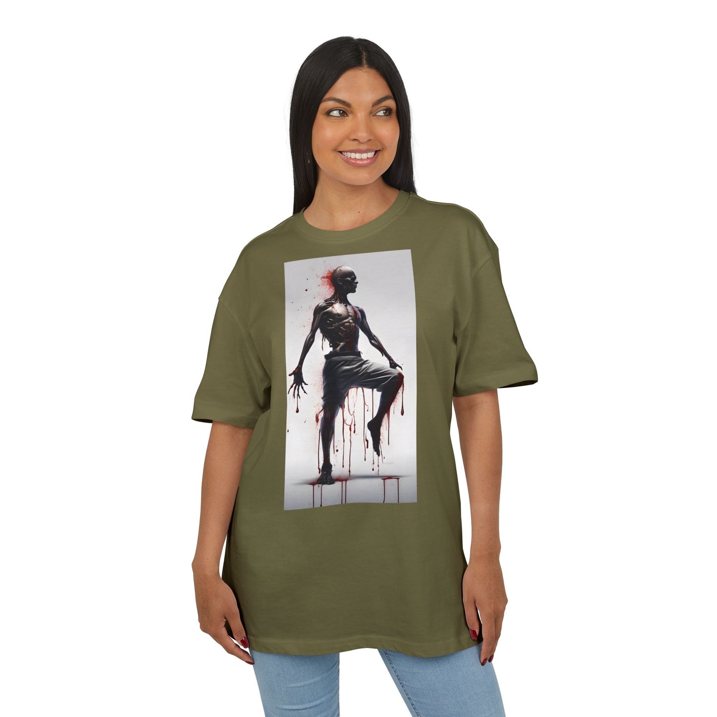 Bold Artistic Unisex Tee, Casual Street Style Shirt, Comfortable Graphic Top, Gift for Art Lovers, Unique Fashion Statement