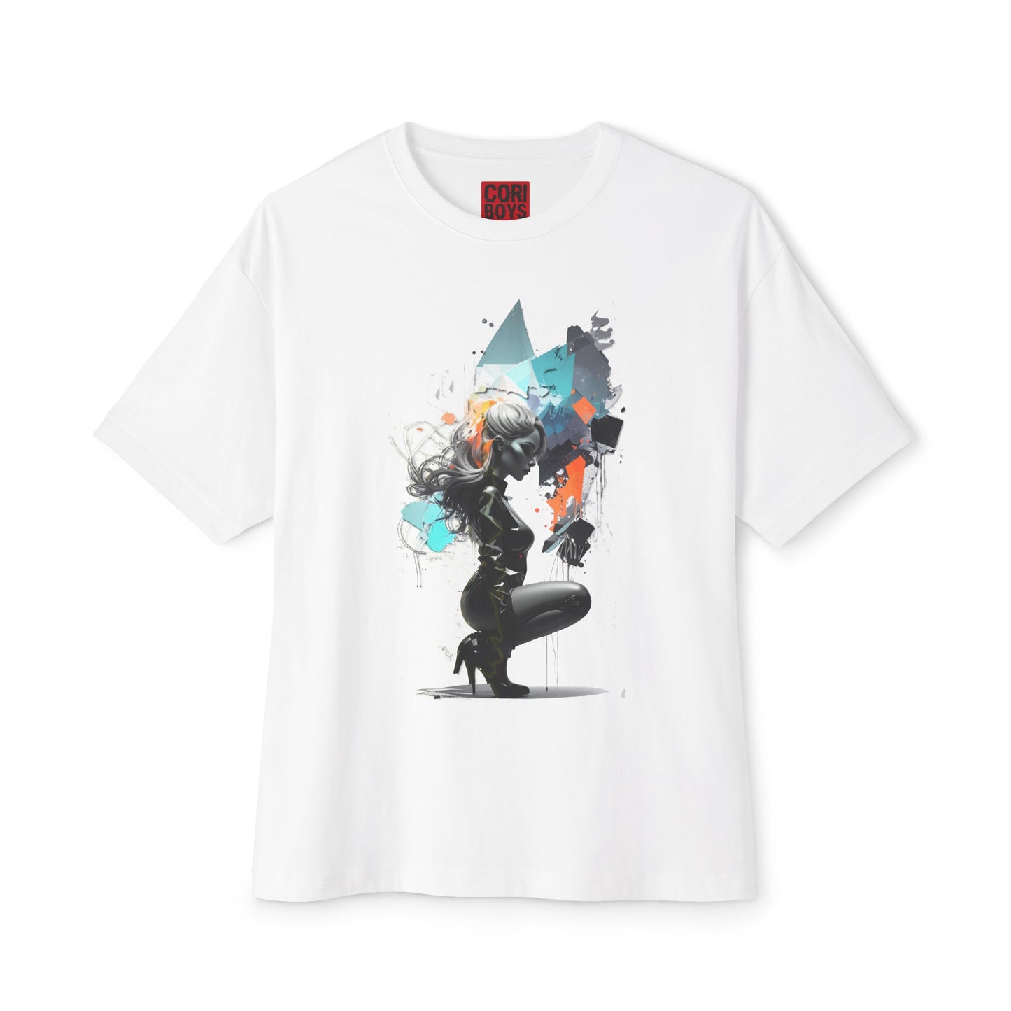 Artistic Unisex Oversized Boxy Tee - Trendy Graphic T-Shirt, Casual Wear, Gift for Art Lovers, Summer Outfit, Streetwear Style