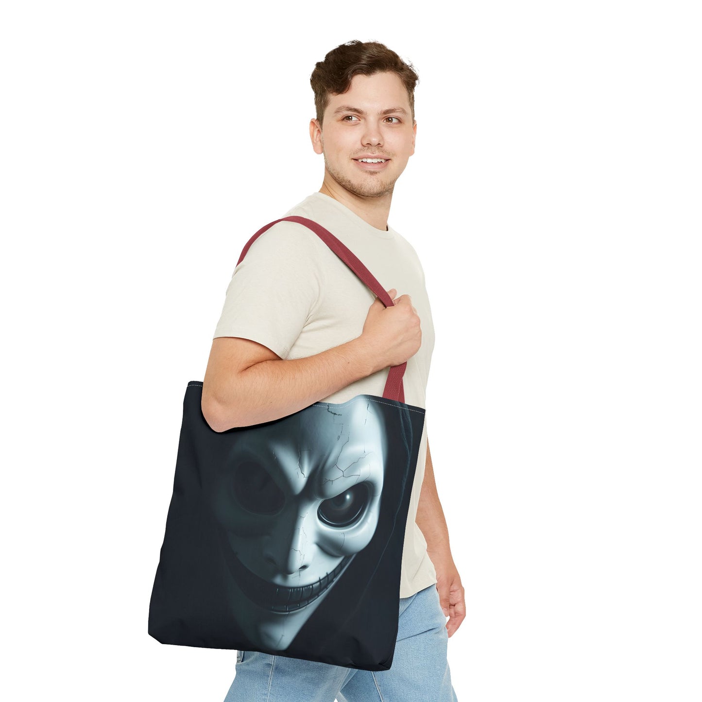 Spooky Character Tote Bag | Halloween Accessory, Trick or Treat Bag, Eco-Friendly Shopper, Gift for Fans, Unique Design