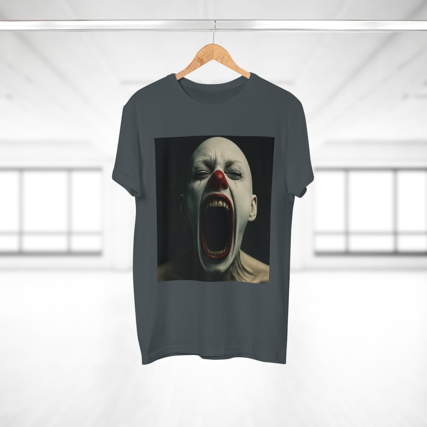 Creepy Clown Graphic T-Shirt, Scary Shirt for Halloween, Horror Movie Fans, Unique Gift for Him, Unisex Casual Wear