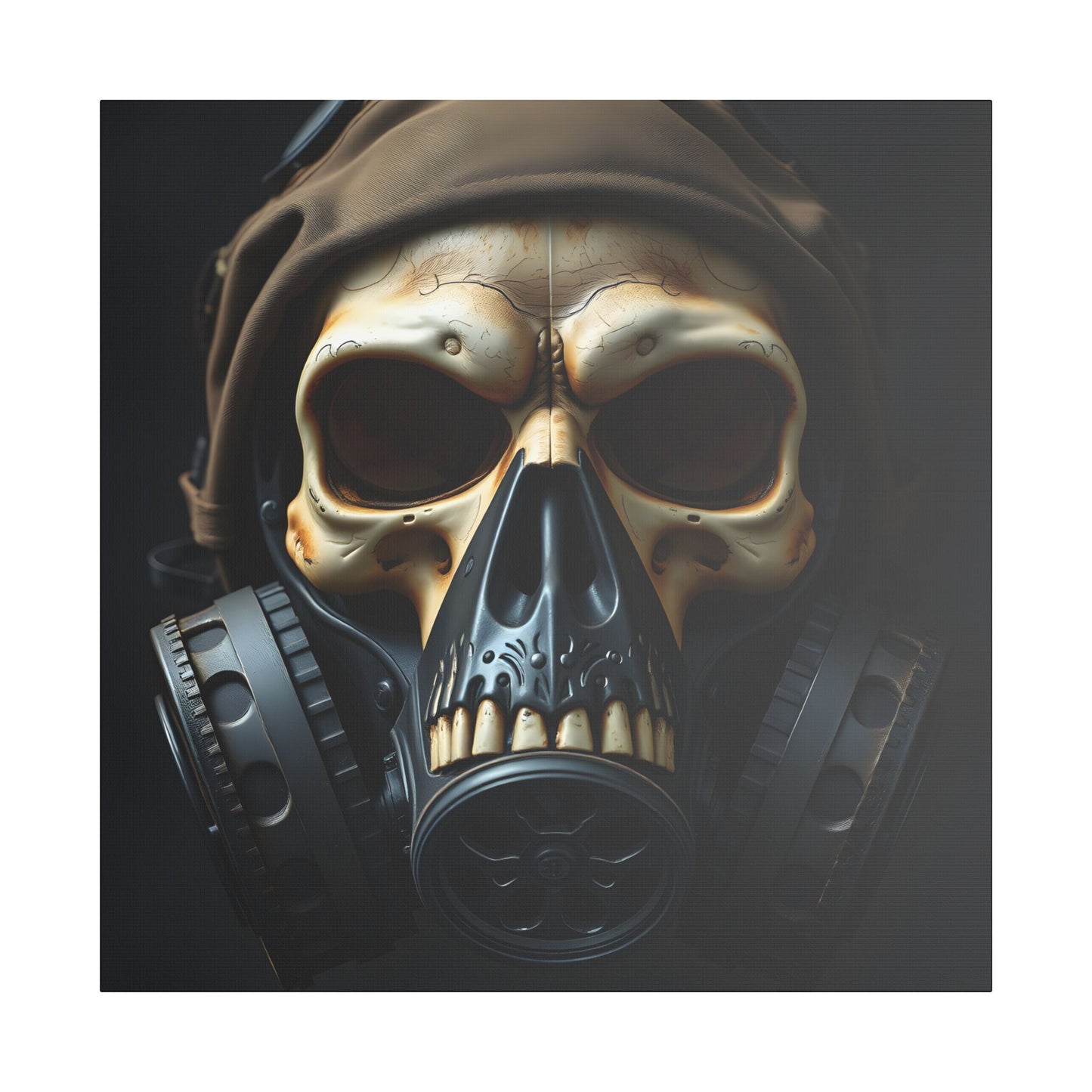 Gothic Skull Wall Art, Edgy Home Decor, Unique Gift, Fantasy Artwork, Statement Piece, Industrial Style