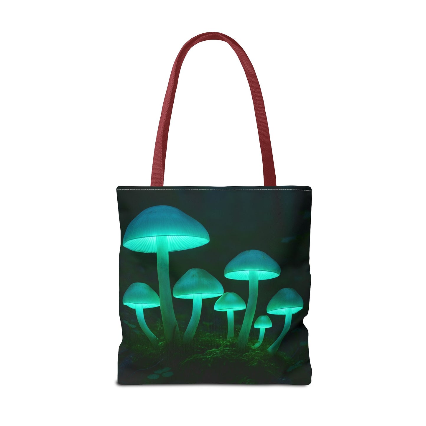 Glowing Mushroom Tote Bag, Eco-Friendly Shopping Tote, Nature Lover Gift, Boho Style Bag, Festival Accessory, Unique Creations