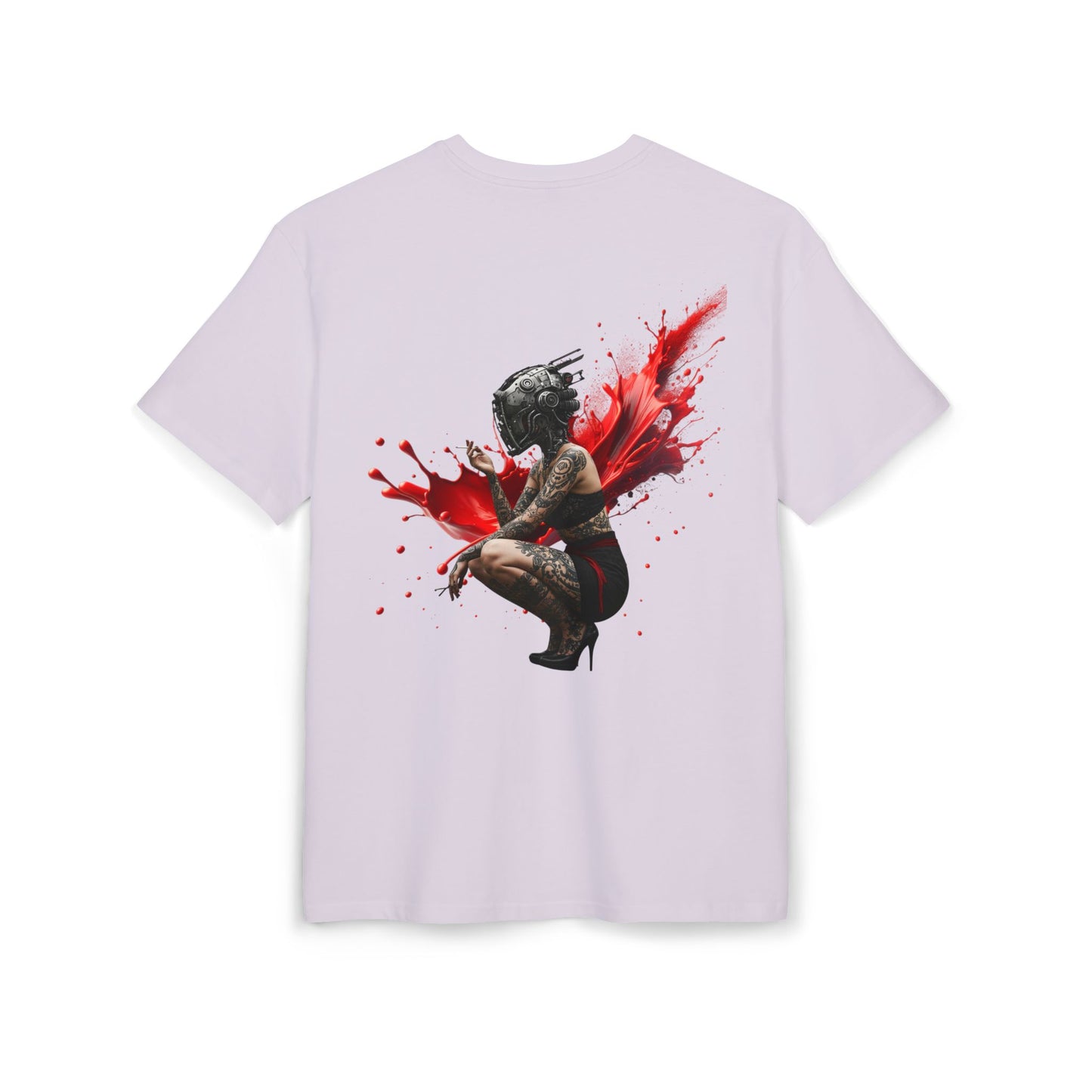 D'Stopian Oversized Unisex Tee - Edgy Graphic Art Tee for Urban Creatives