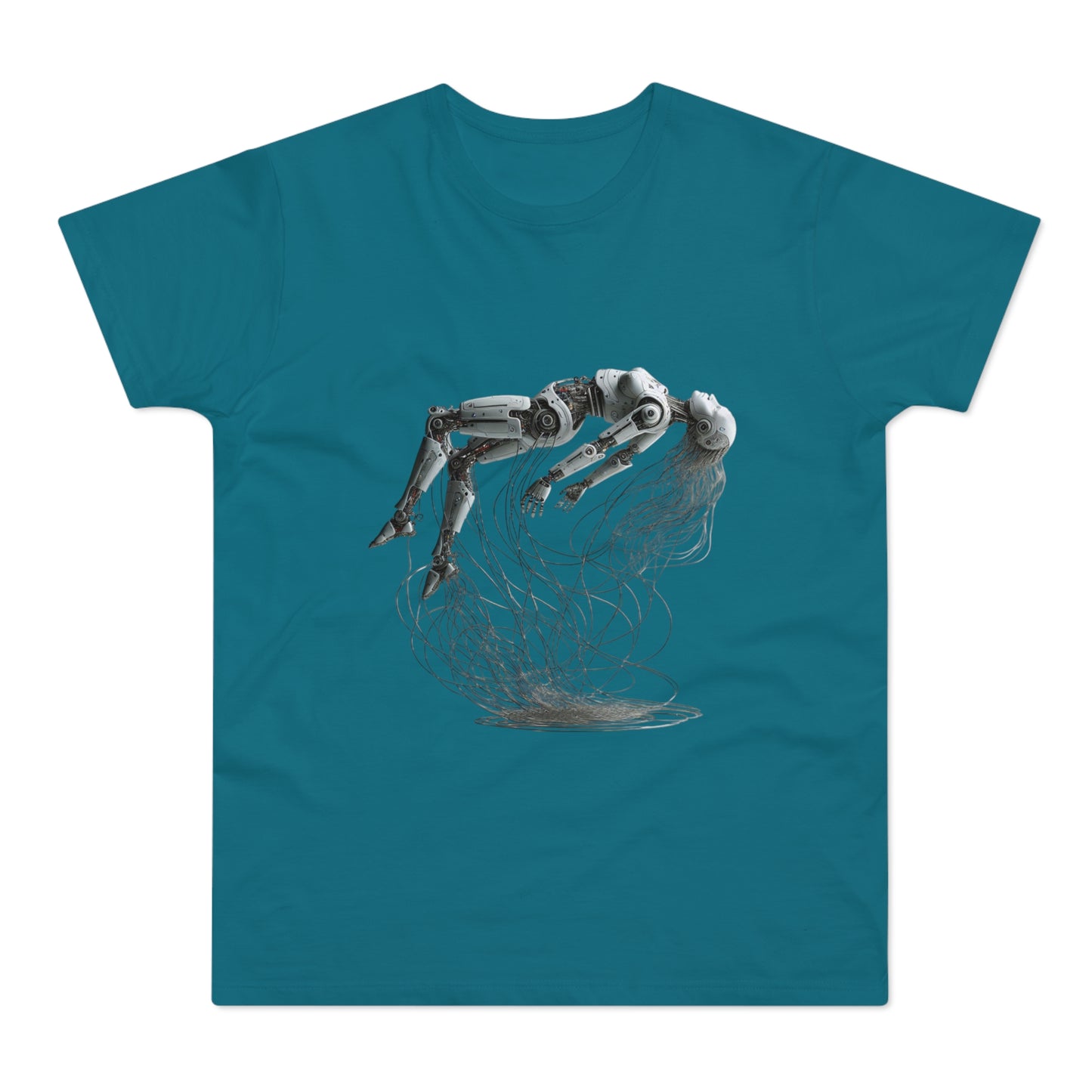 Futuristic Graphic Tee, Cool Unisex T-Shirt for Tech Enthusiasts, Gift for Birthdays, Casual Wear, Unique Art Shirt