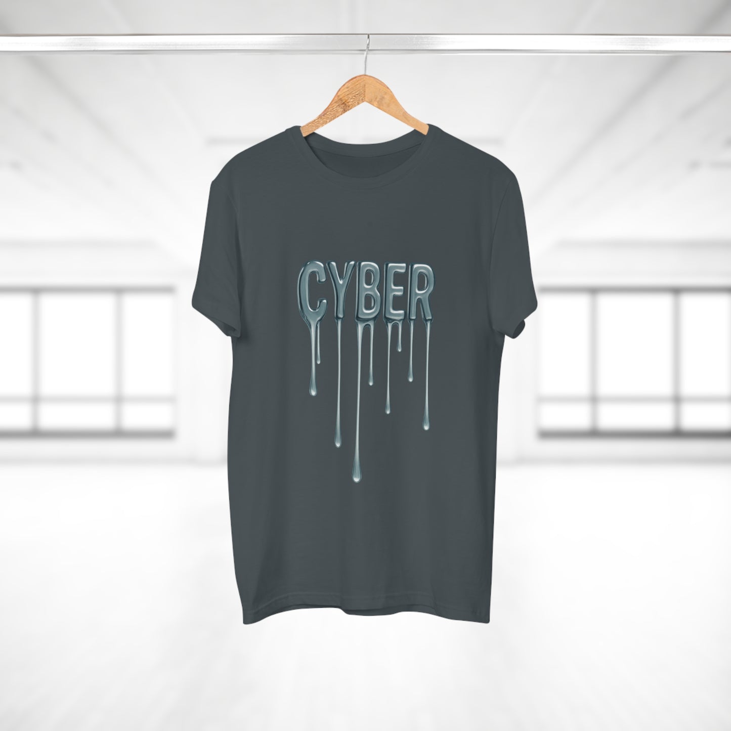 Cool Drippy Cyber T-Shirt, Unisex Graphic Tee, Casual Wear, Tech Enthusiast Gift, Trendy Streetwear for All Occasions
