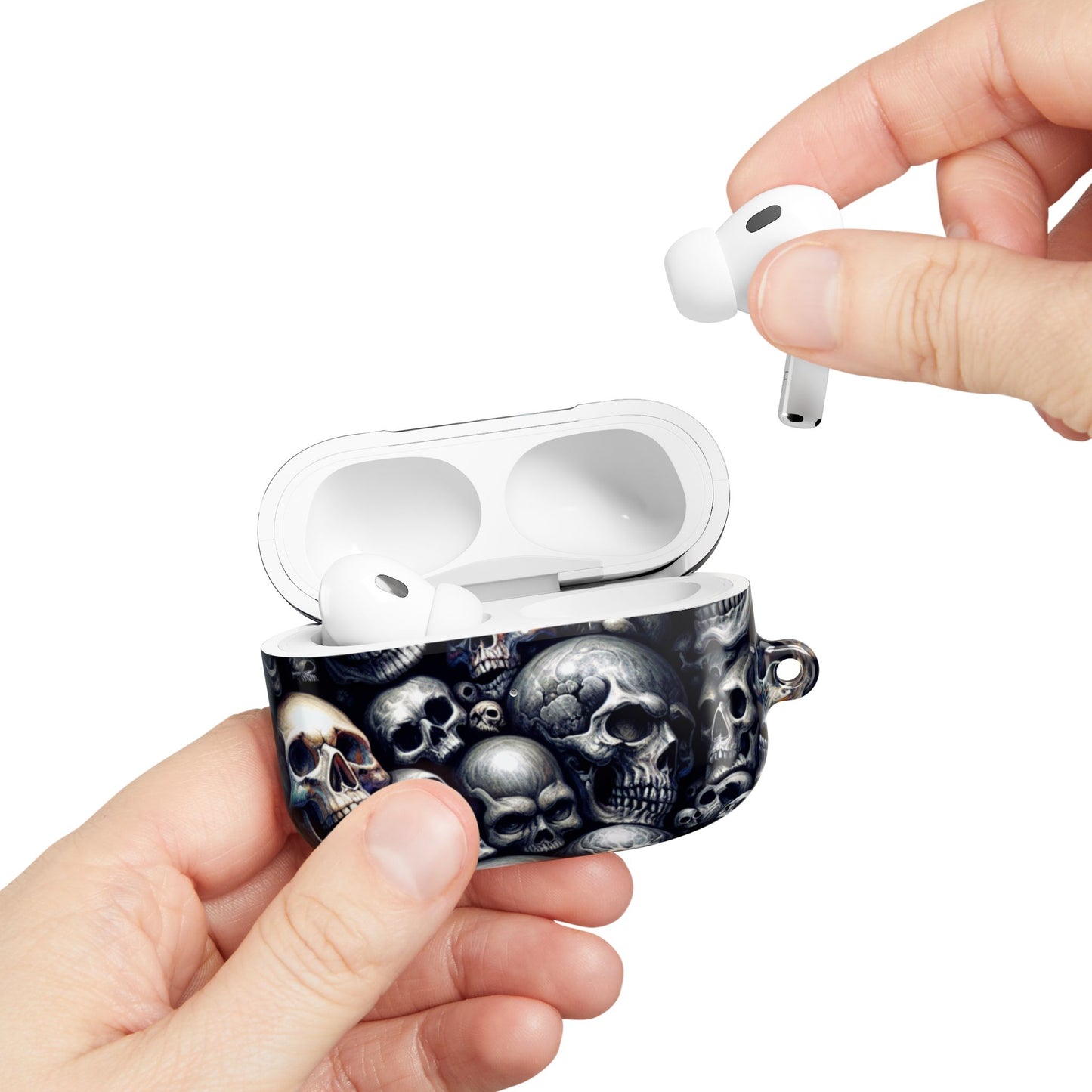 Gothic Skull AirPod Cases - Edgy Accessories for Music Lovers, Unique Gift for Teens, Halloween, Gothic Style, Skull Designs