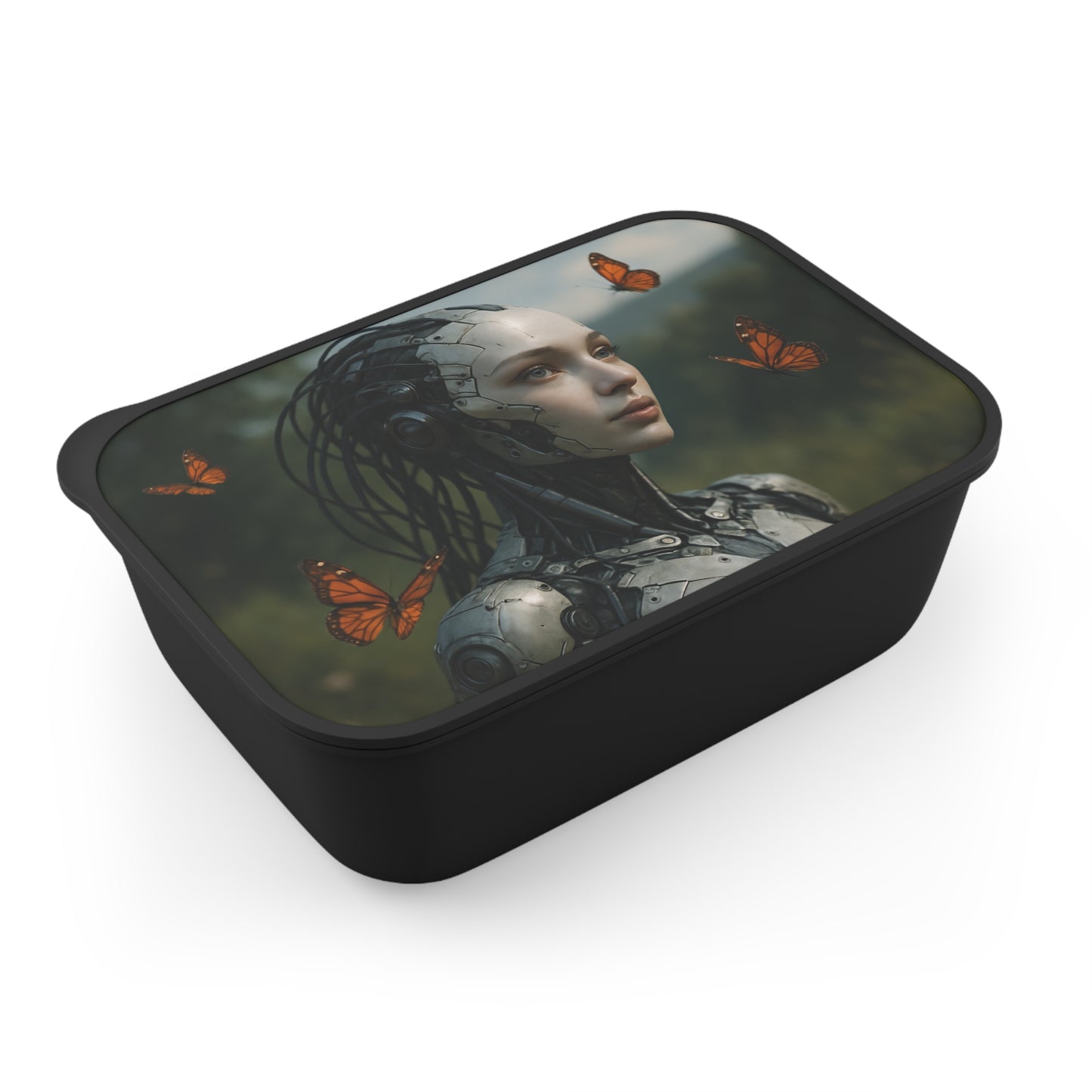 Futuristic Bento Box, Robot Lunch Container, Eco-Friendly Meal Prep, Unique Gift for Tech Lovers, Perfect for Back to School