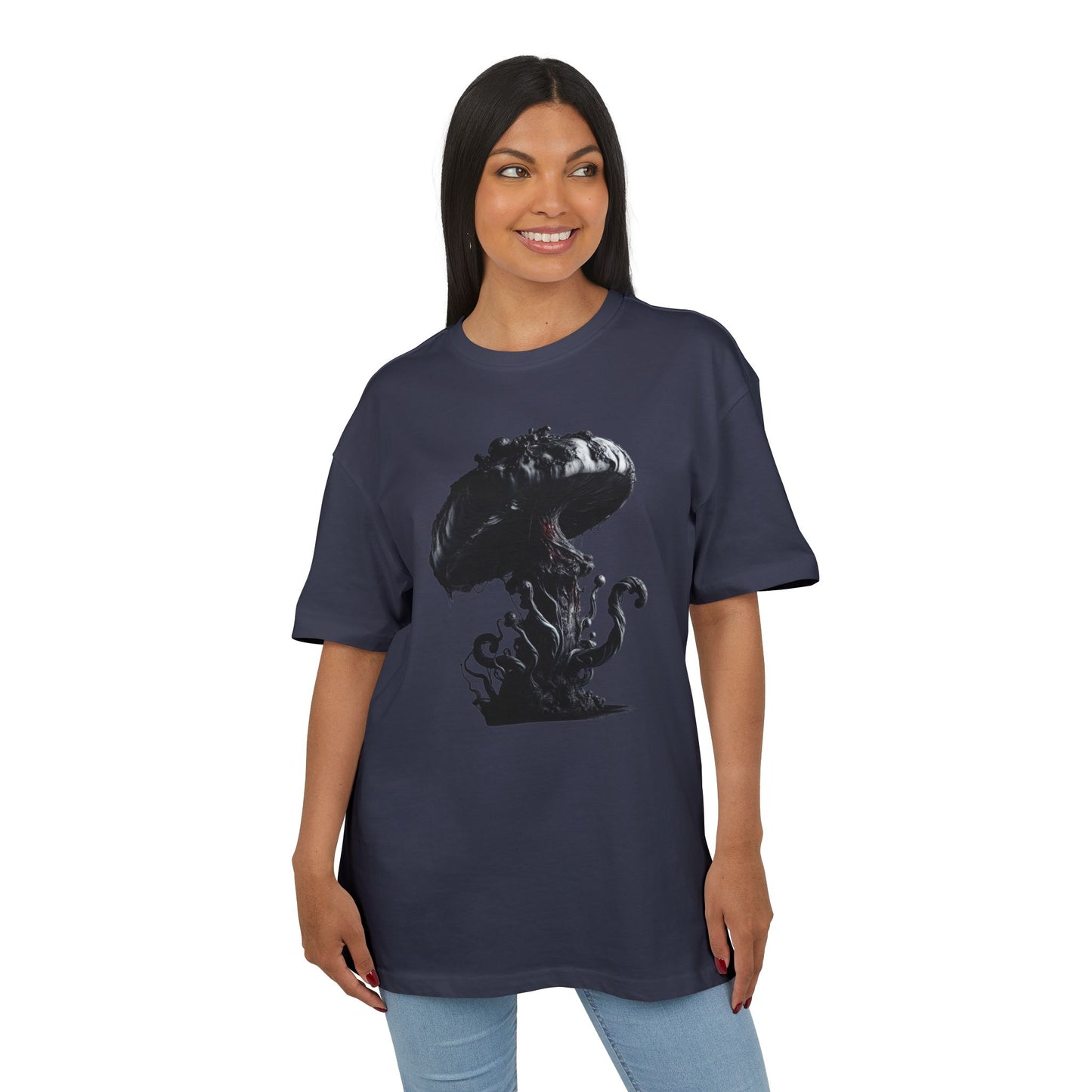 Vintage Mushroom Graphic Unisex Heavy Oversize Tee