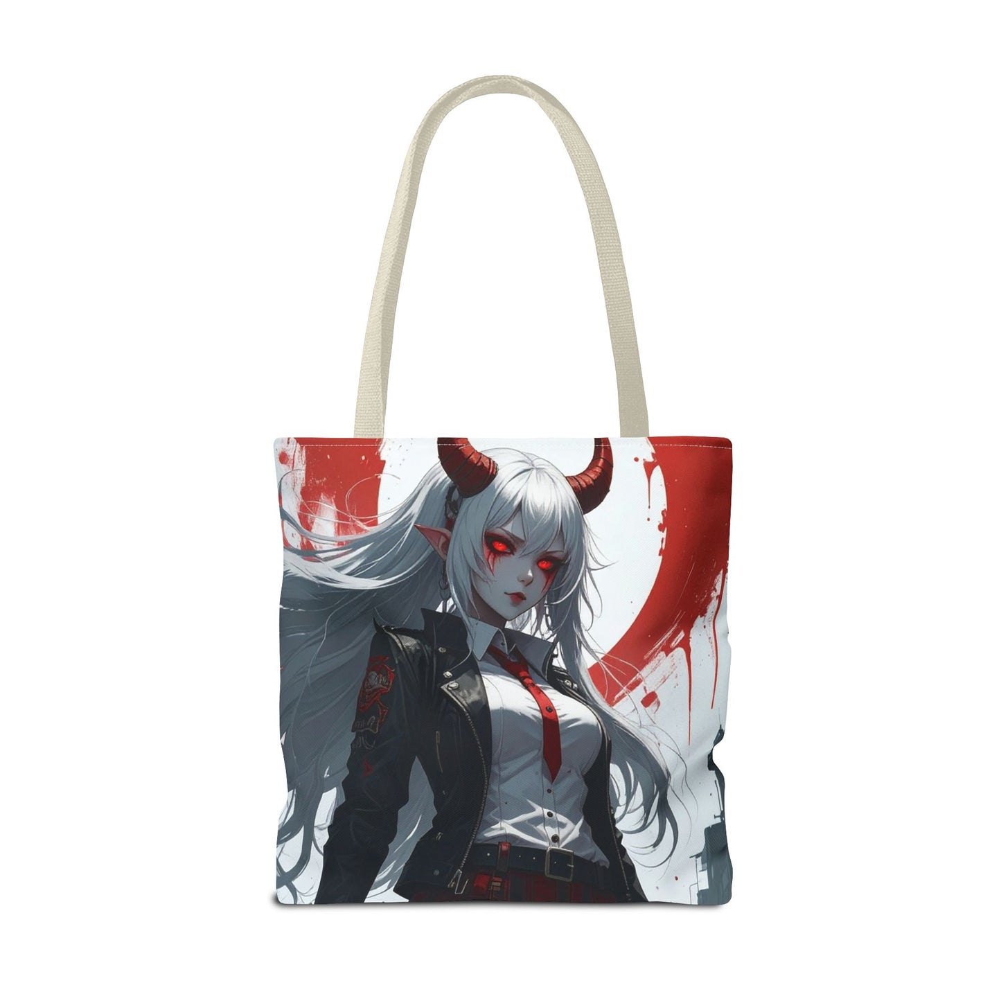 Gothic Anime Tote Bag | Stylish AOP Design | Perfect for Shopping, Gifts, Casual Use, Halloween, Cosplay